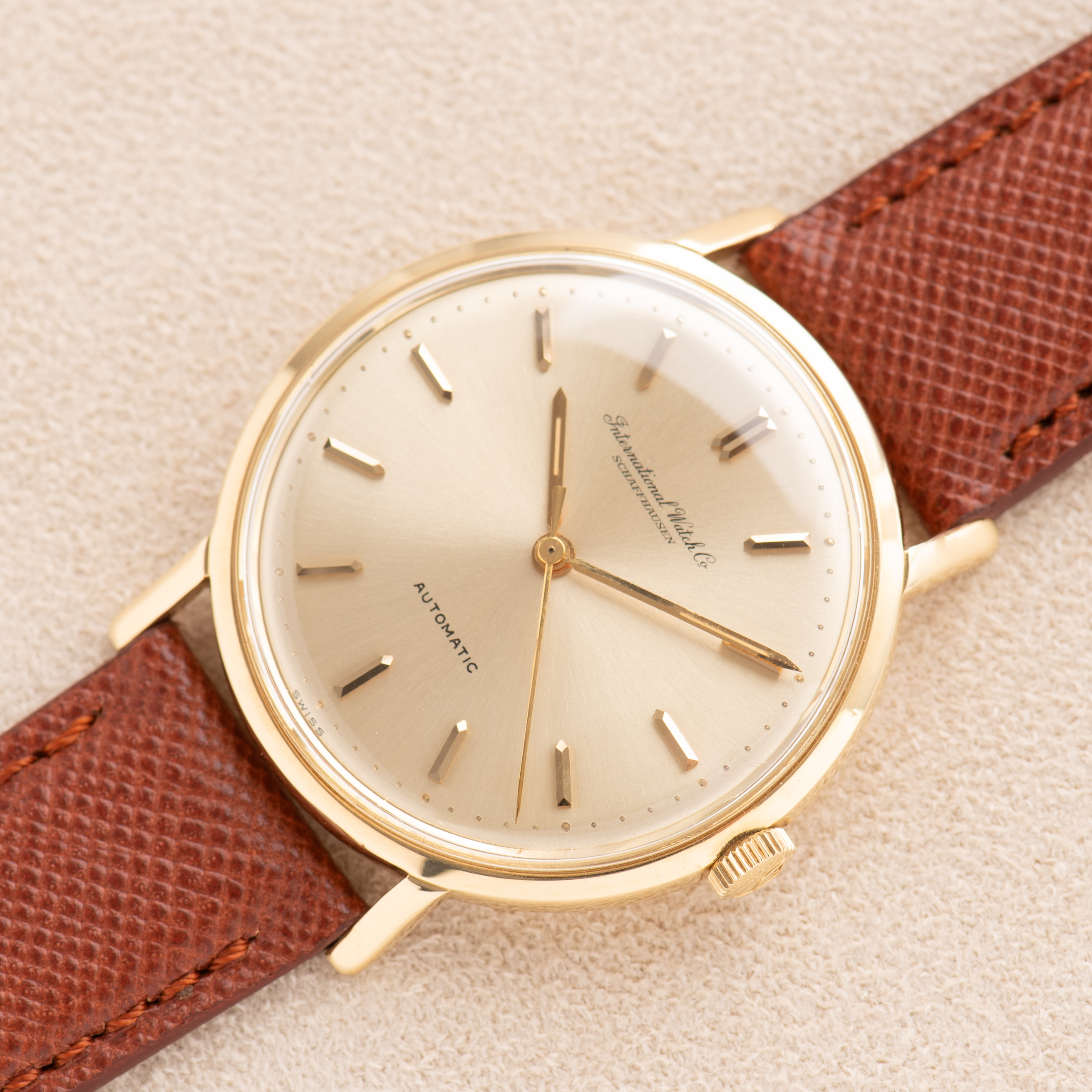 View of International Watch Co Schaffhausen Automatic cal 854 ref R807A