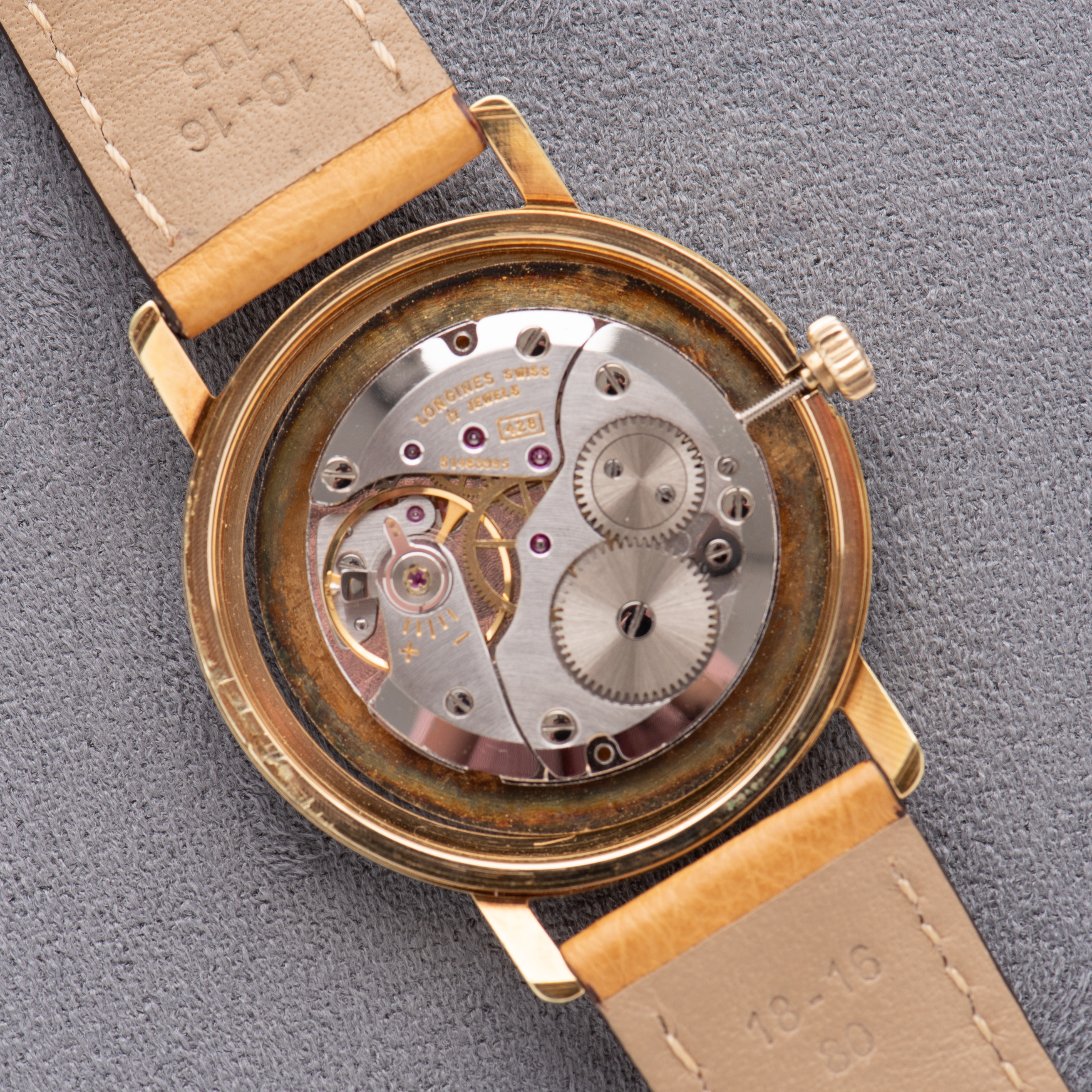 Zicht op Dress Watch Gold Plated Cal 428 Longines Ref 1001- 1