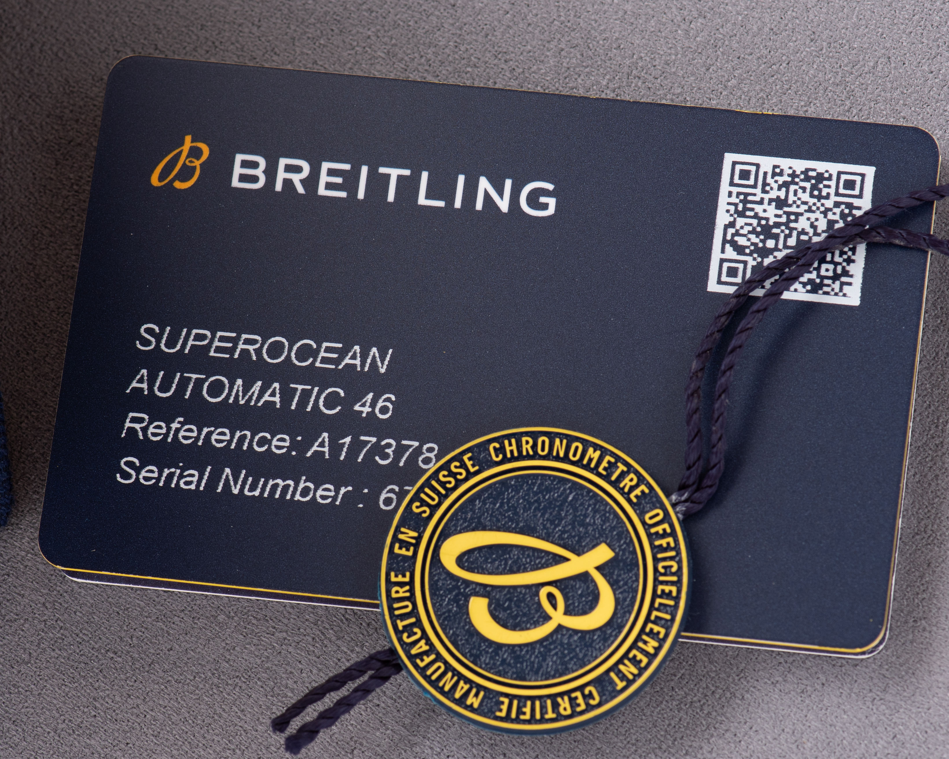 Vue de Breitling Superocean 46 Full set Réf A17378 from 2022