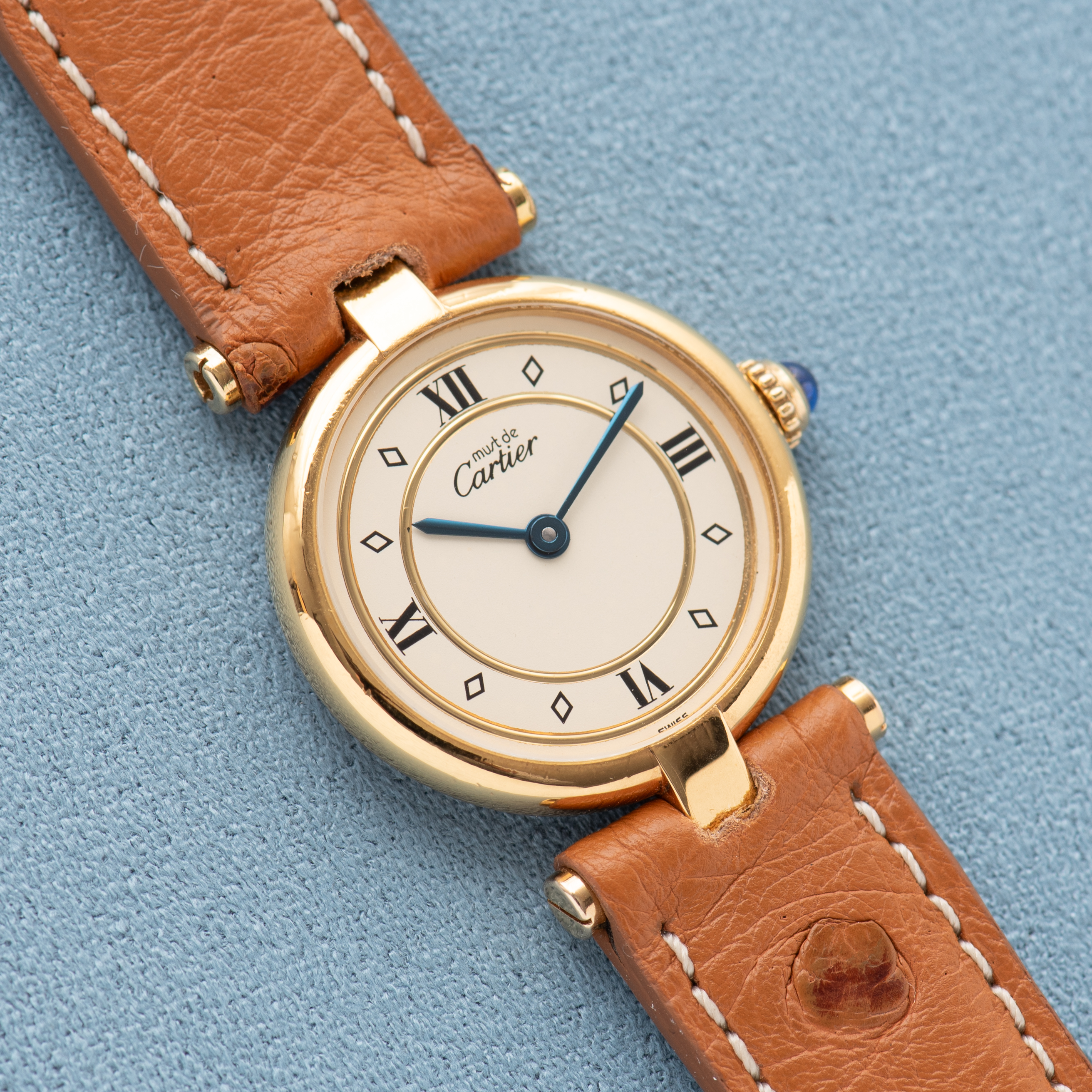 Vue de Cartier Must de Vendome White Arabic Dial Quartz réf 590004 Full Set from 1991