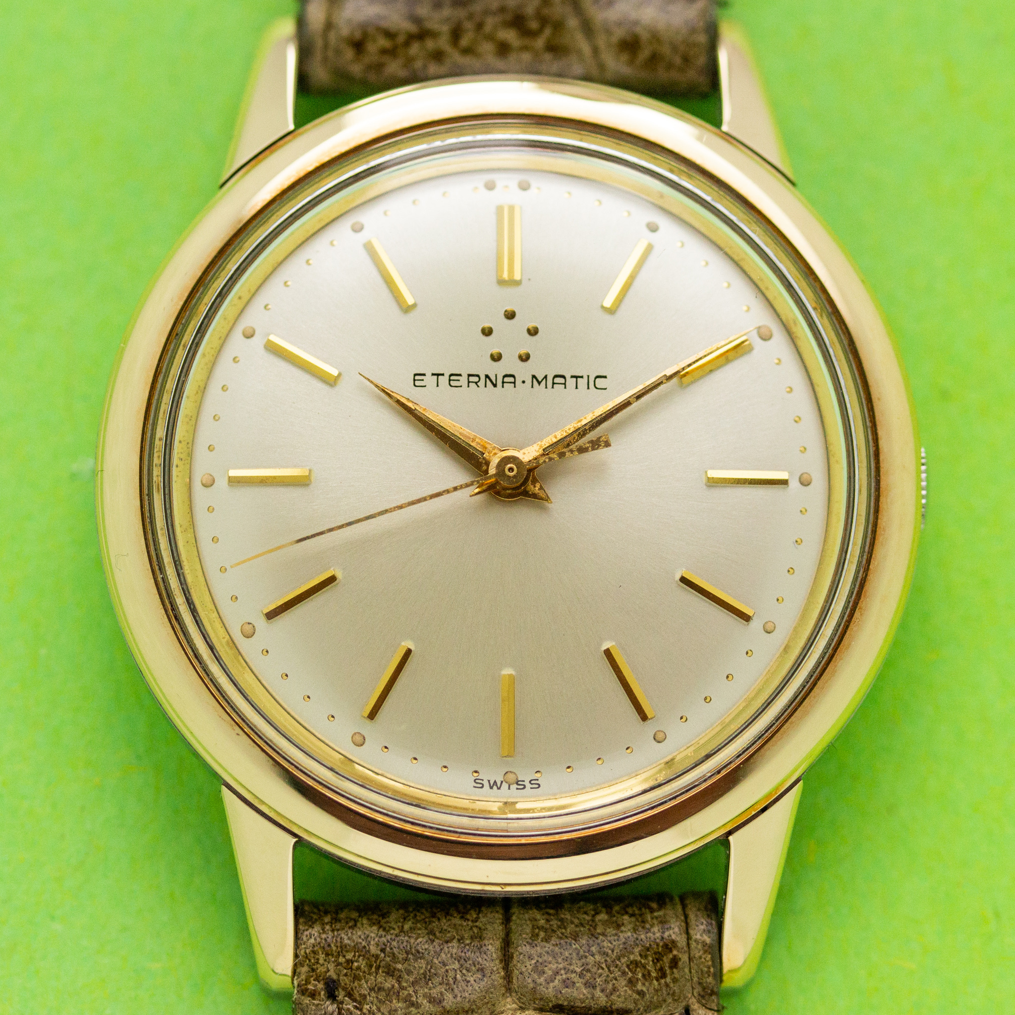 Zicht op Eterna-Matic Swiss cal 1412 U