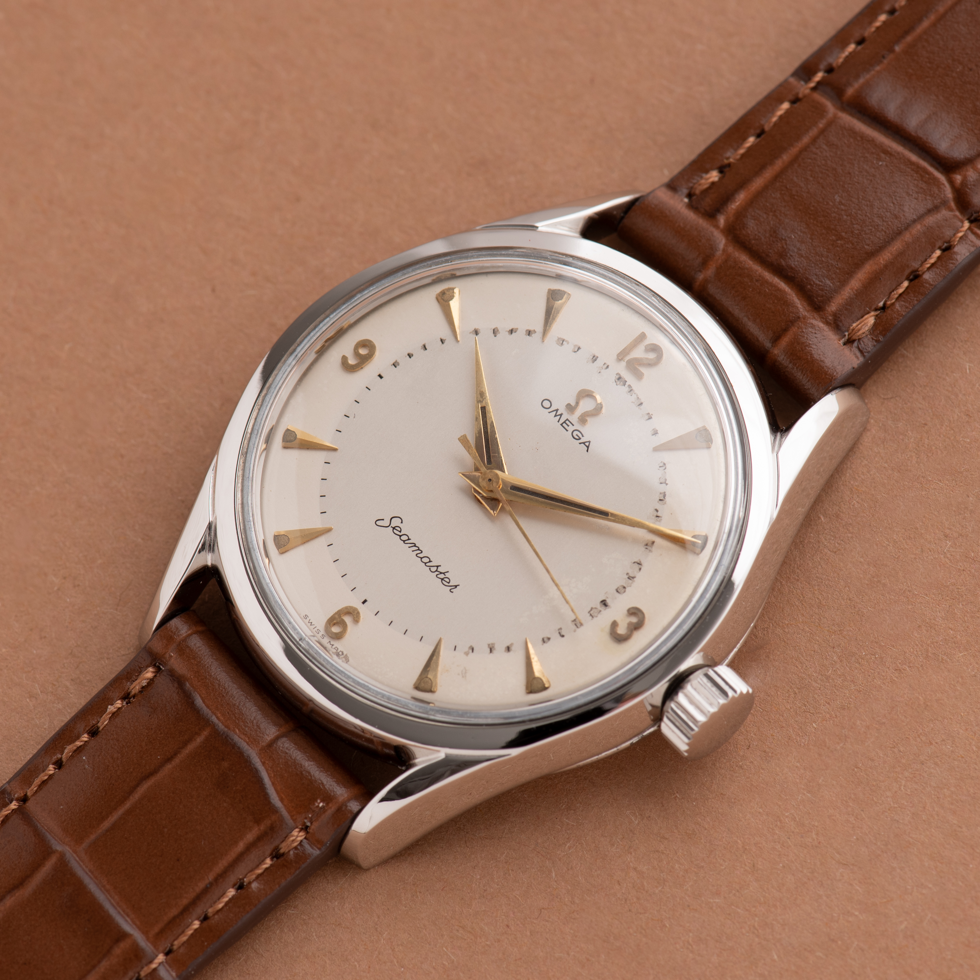 Zicht op Omega Seamaster réf 2792-5 SC cal 283 from 1954