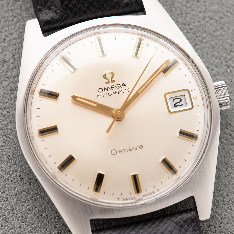 Miniature : Omega Automatic Genève Creme Dial réf 166.041 from 1968