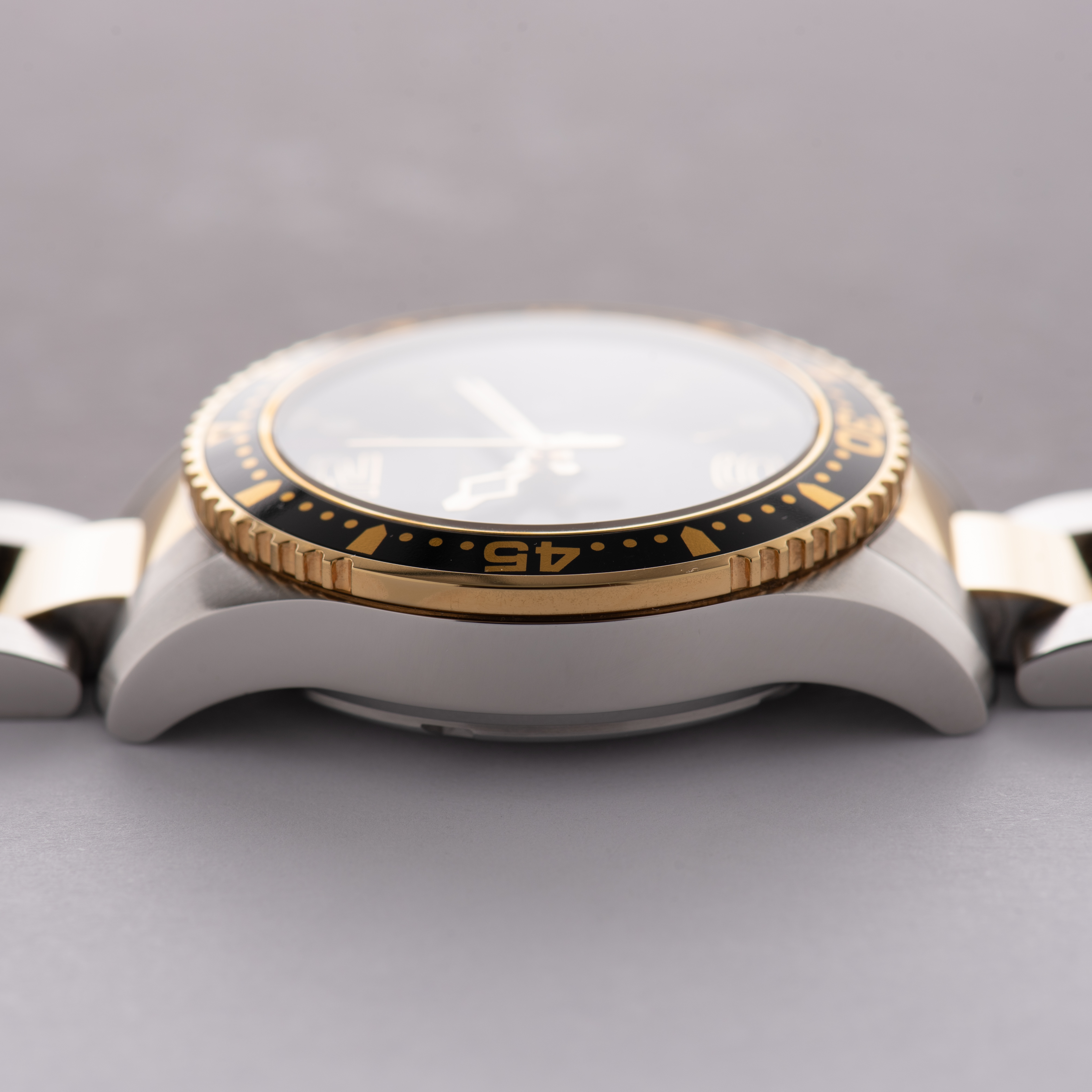 View of Longines HydroConquest L3.340.3 gold-plated/steel