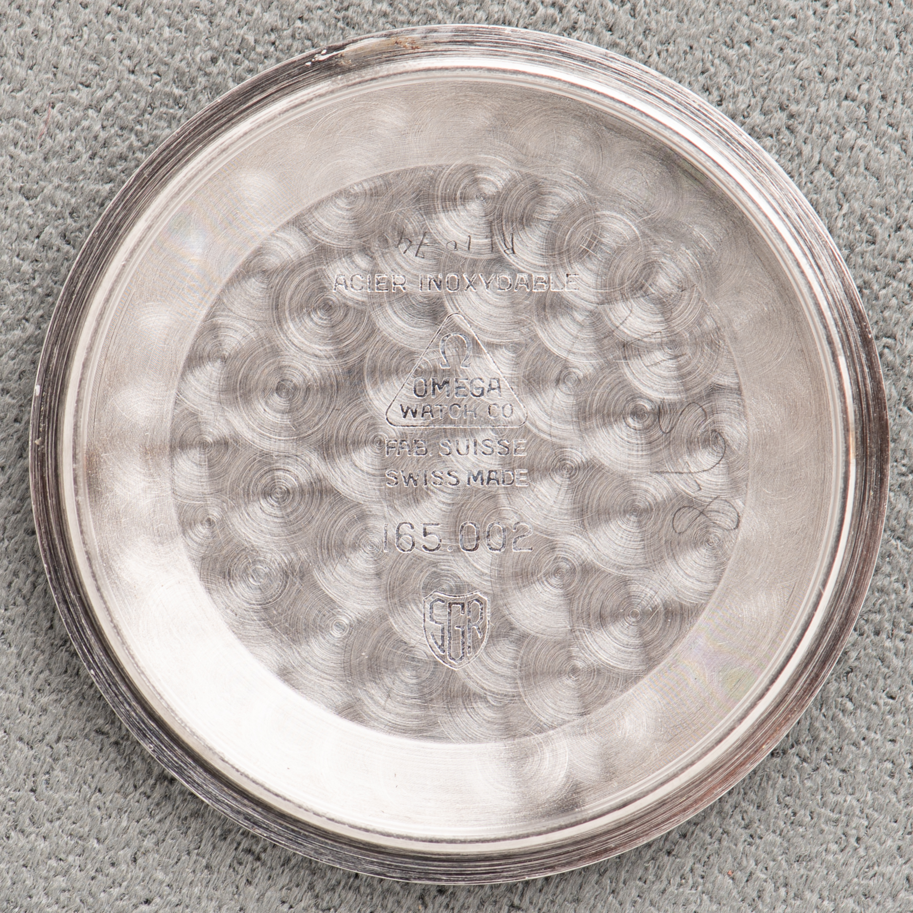 View of Omega Seamaster Automatic Silver Dial – Ref. 165.002 – 1963