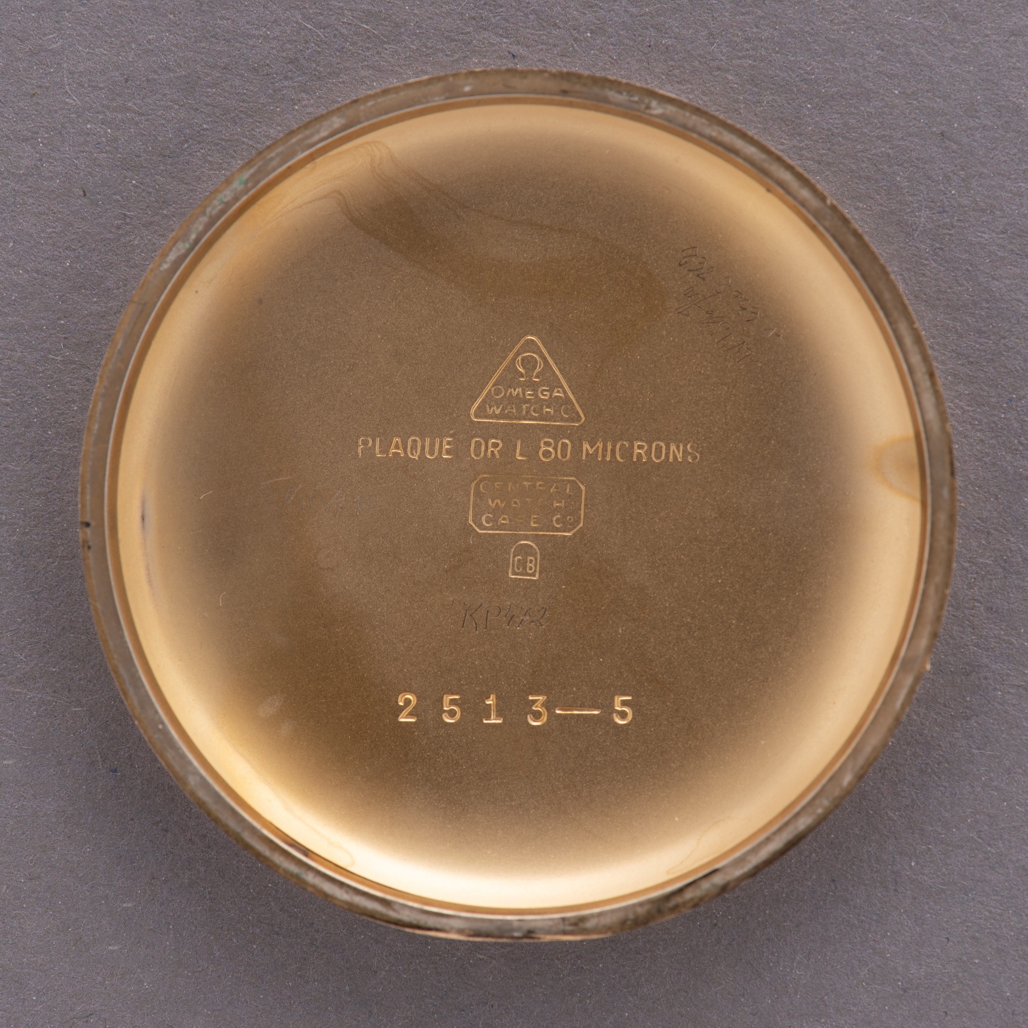 Zicht op Omega mécanique cal 283 réf 2513-2 from 1950