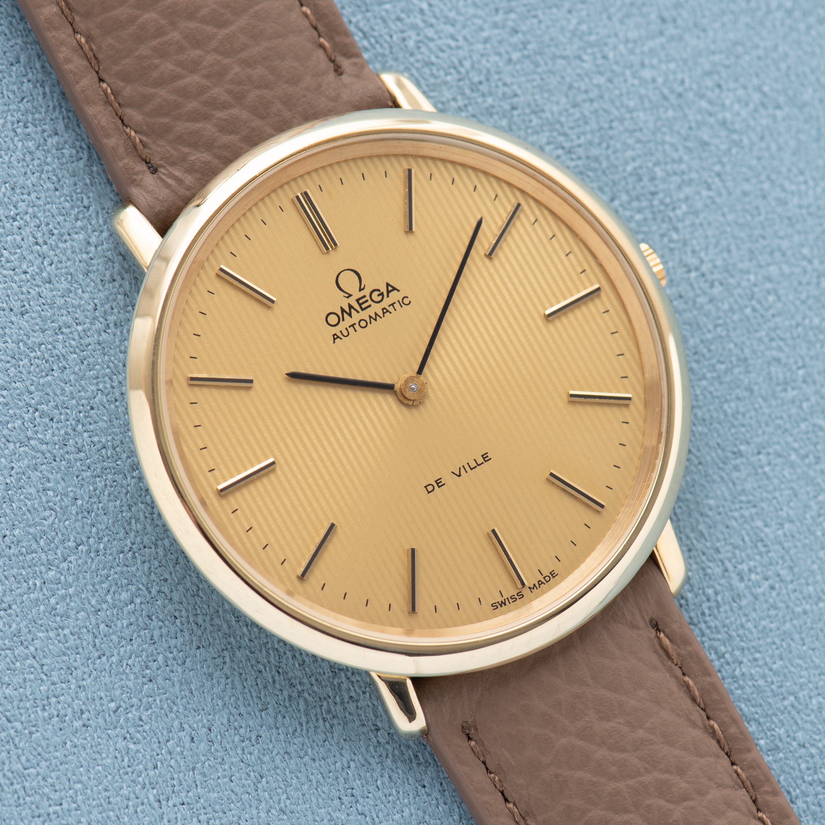 View of Omega Automatic De Ville "Curtain Dial" Cal 711 ref 151.0039 from 1968