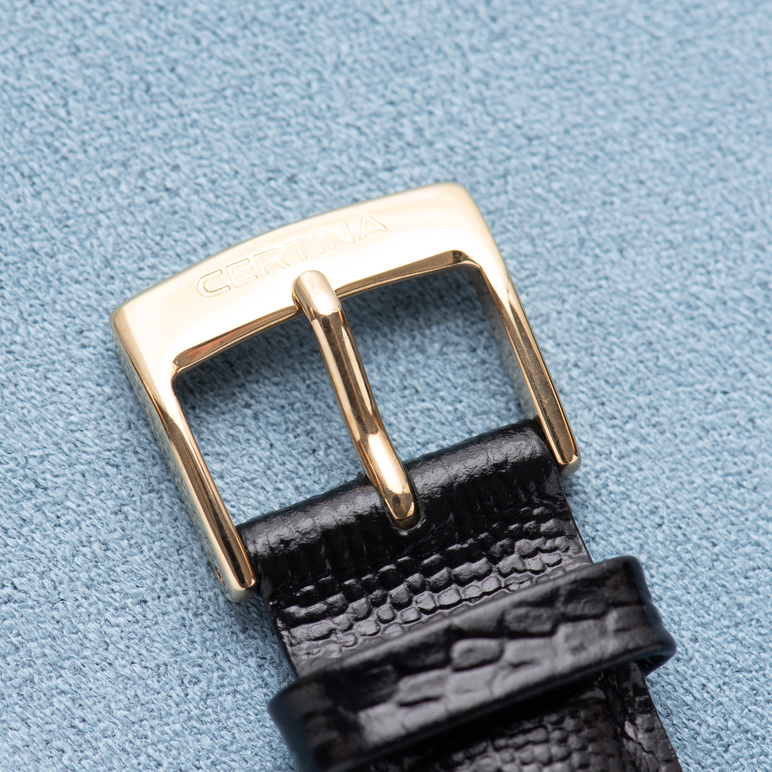 Vue de Certina Automatic Blue Ribbon Gold Capped/Steel from 1970 réf 5606 103