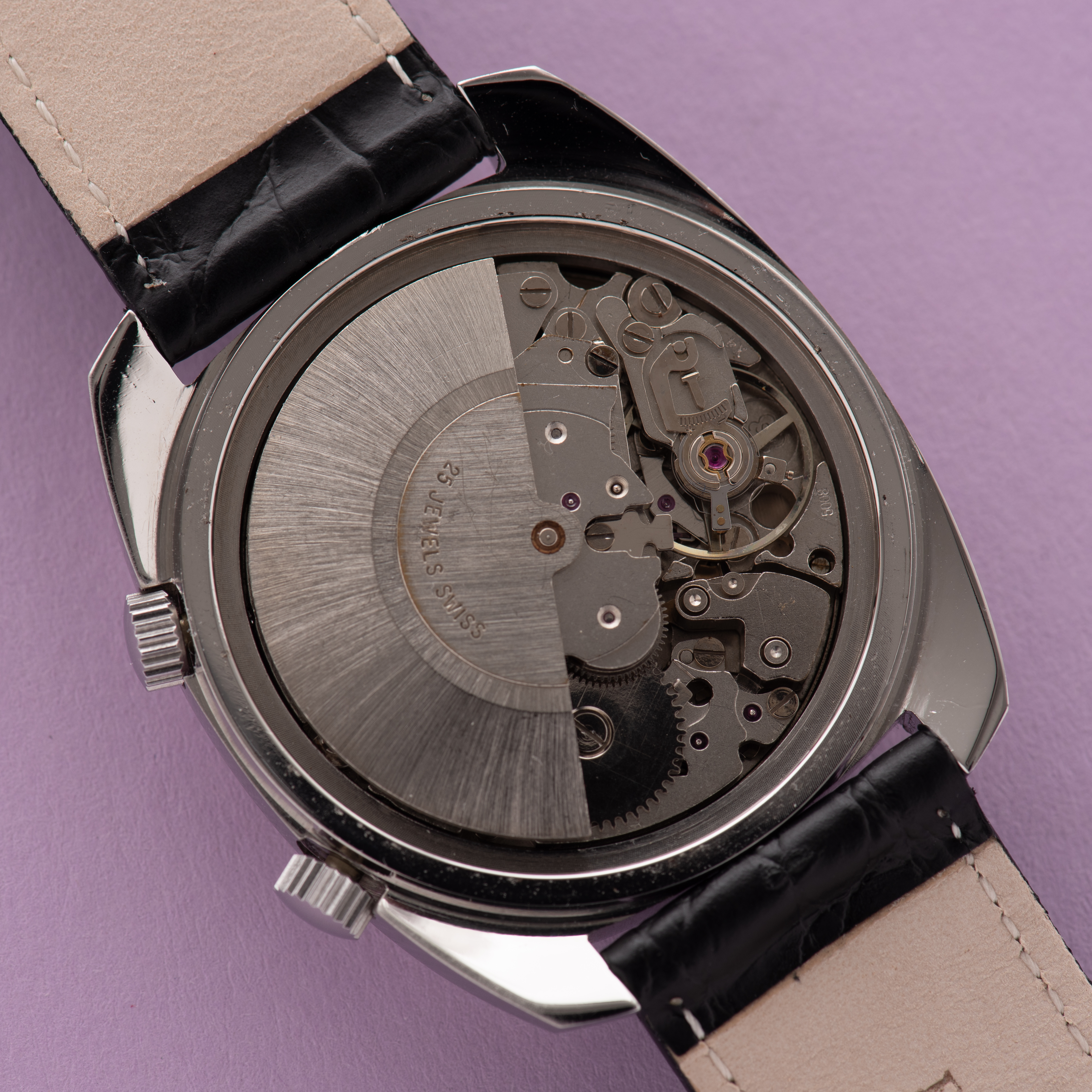 View of Arctos Automatic Day-date 25rubis Incabloc Alarm AS 5008