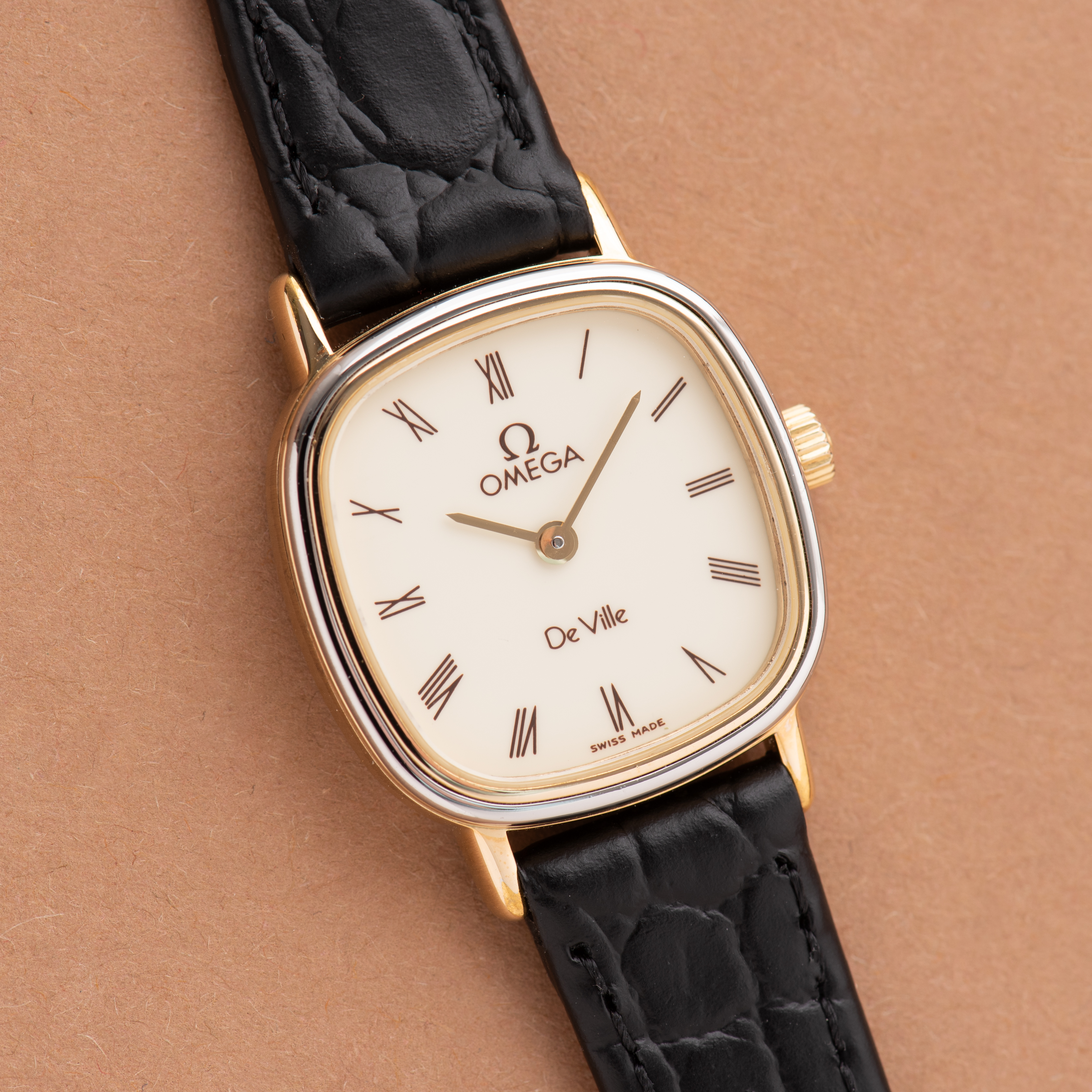 View of Omega De Ville mécanique Goldplated réf 5110579 from 1970'