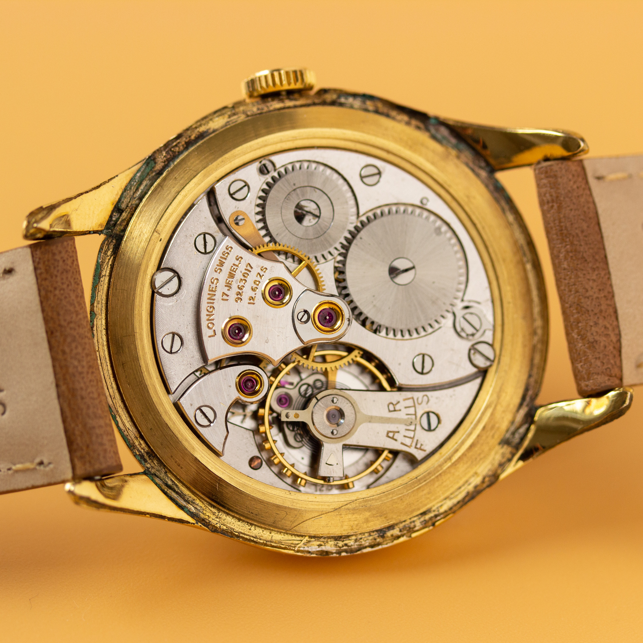View of Longines mécanique réf 6419-2 17 cal 1268z