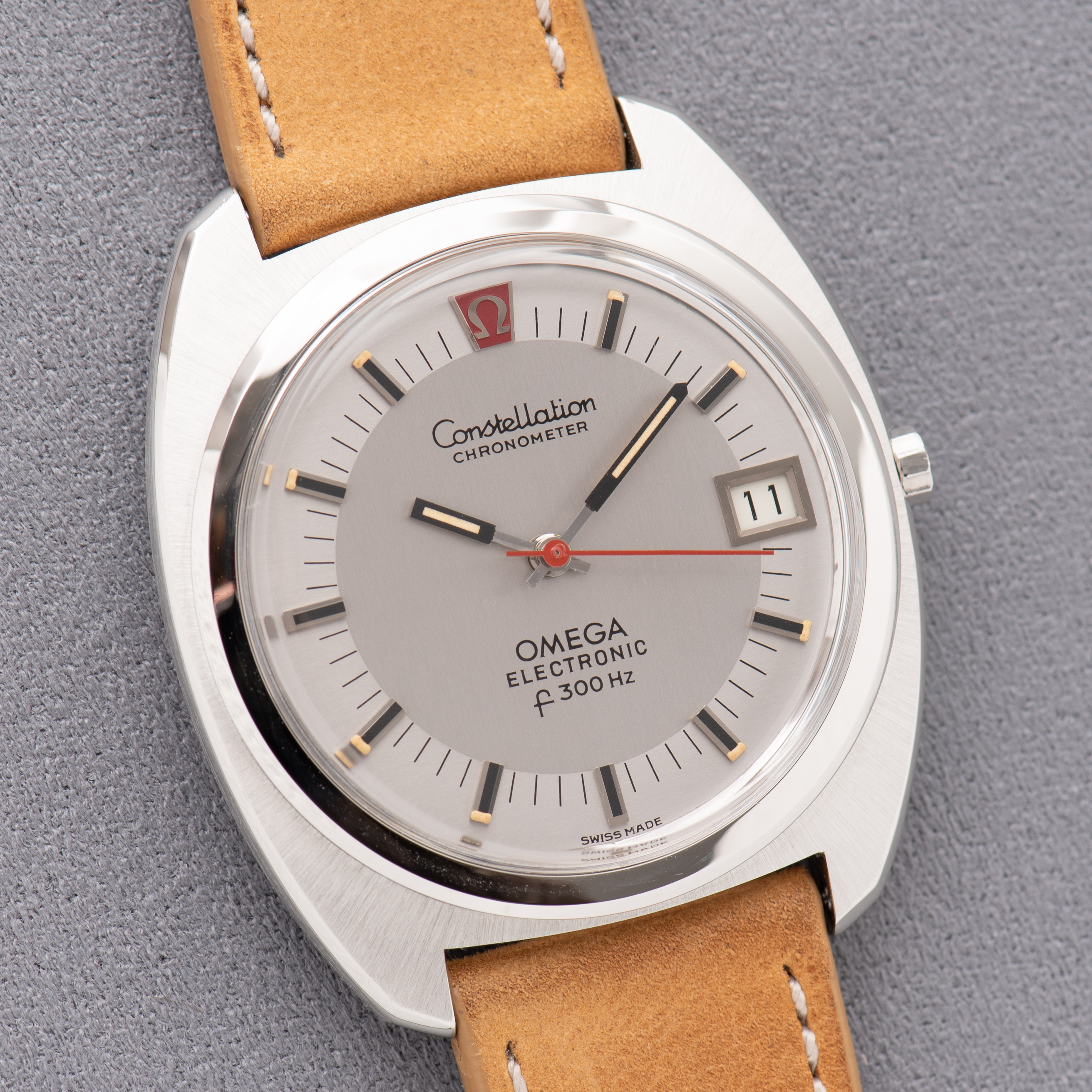 Vue de Omega Constellation Chronometer Electronic F300Hz from 1970 Ref 198.002
