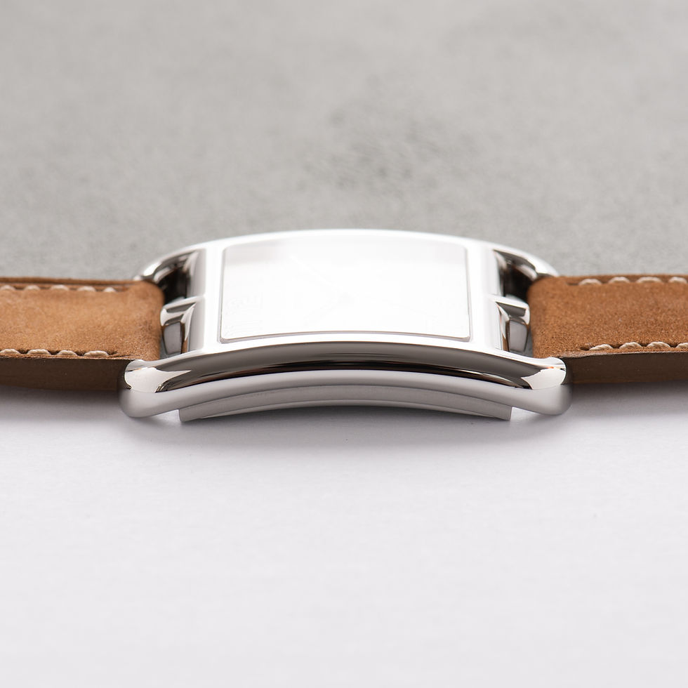Miniature : Hermes Cape-Cod GM Silver Dial réf CC1 810 Full Set 2019
