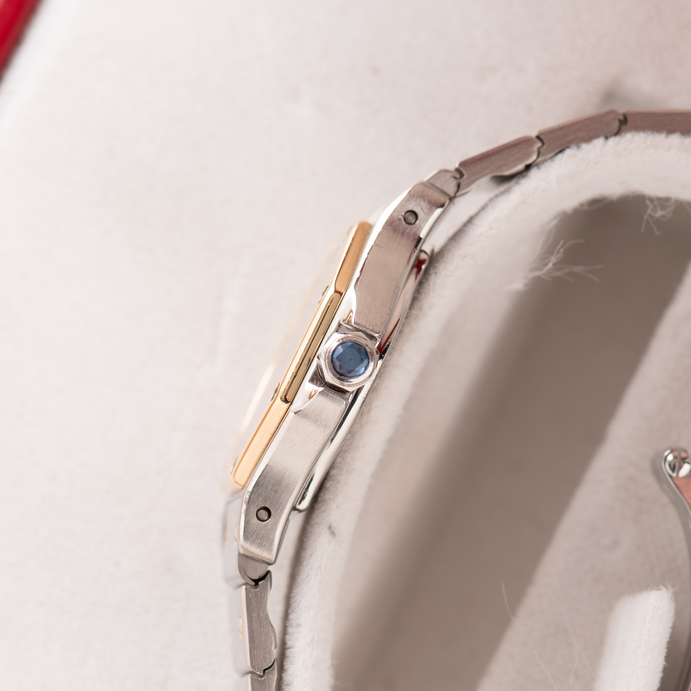 Vue de Cartier Santos Octagon Gold/steel Patina Dial réf 187903 with box/papers