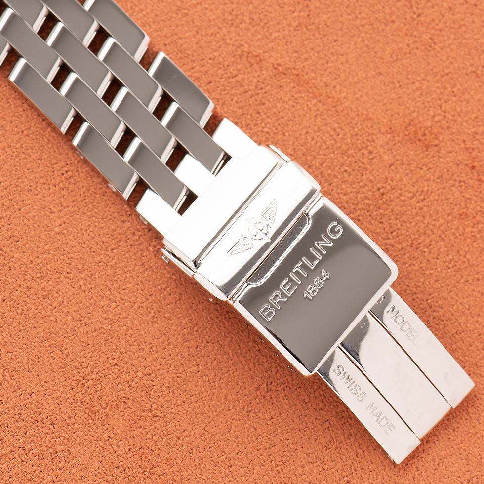 Miniature : Breitling Chronomat Gold/Steel Chronograph Blue dial Réf D13352 FULL SET