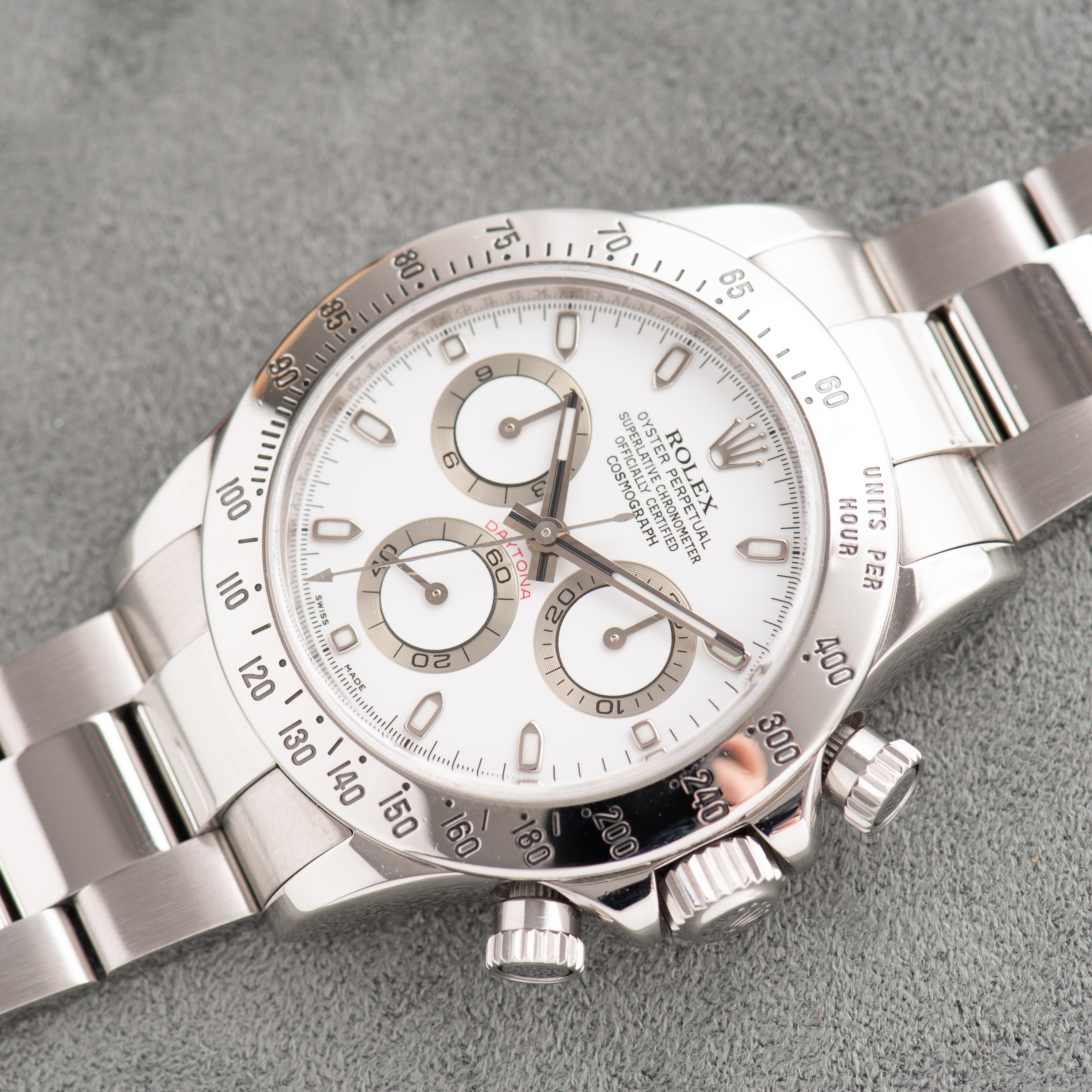 Zicht op Rolex Oyster Perpetual Daytona Cosmograph ref 116520 Volledige set vanaf 2010