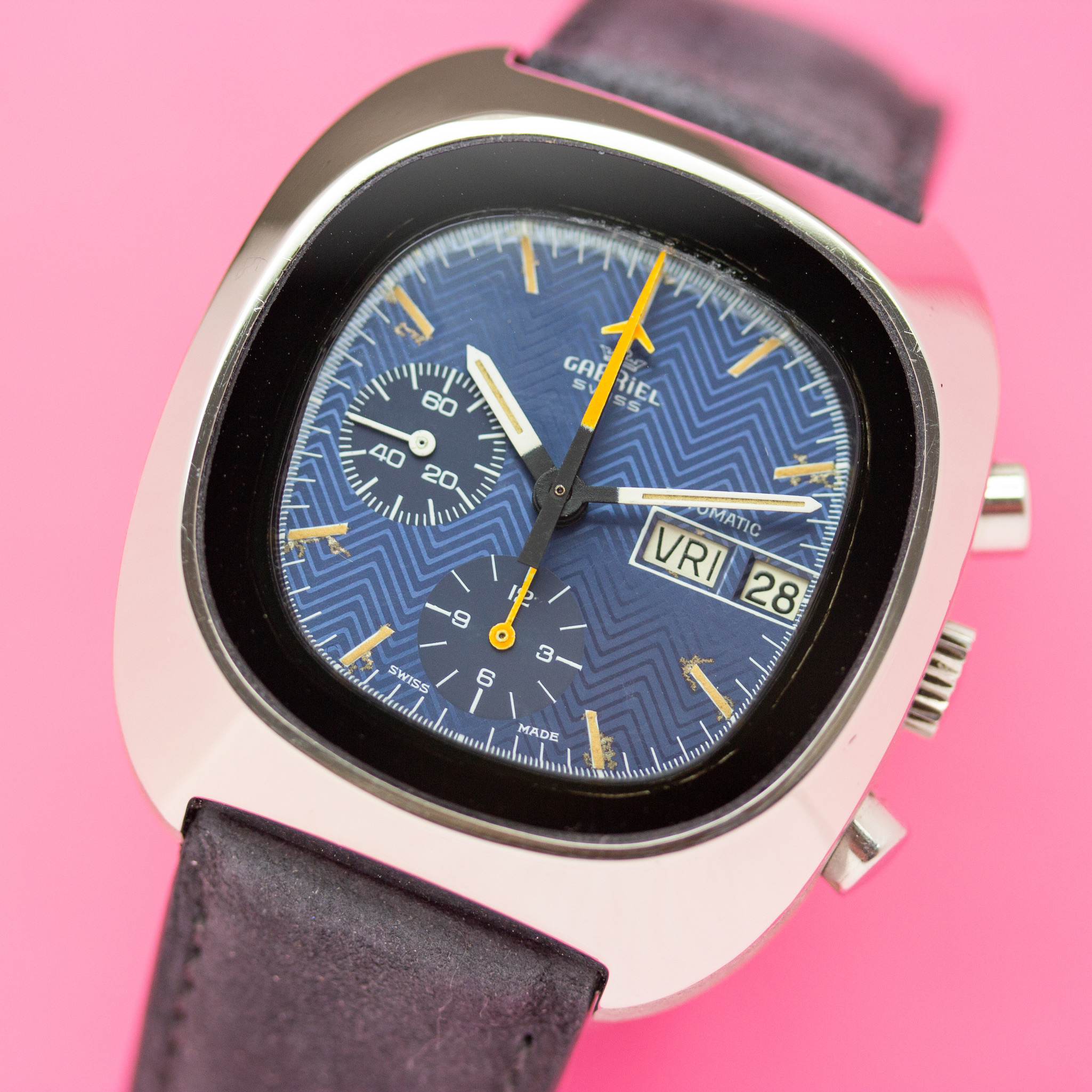 Vue de Gabriel Swiss Chronographe Lemania cal. 5012