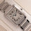Thumbnail: Cartier Tank Française Roman Dial Réf 2485 Full Set + kit nettoyage neuf