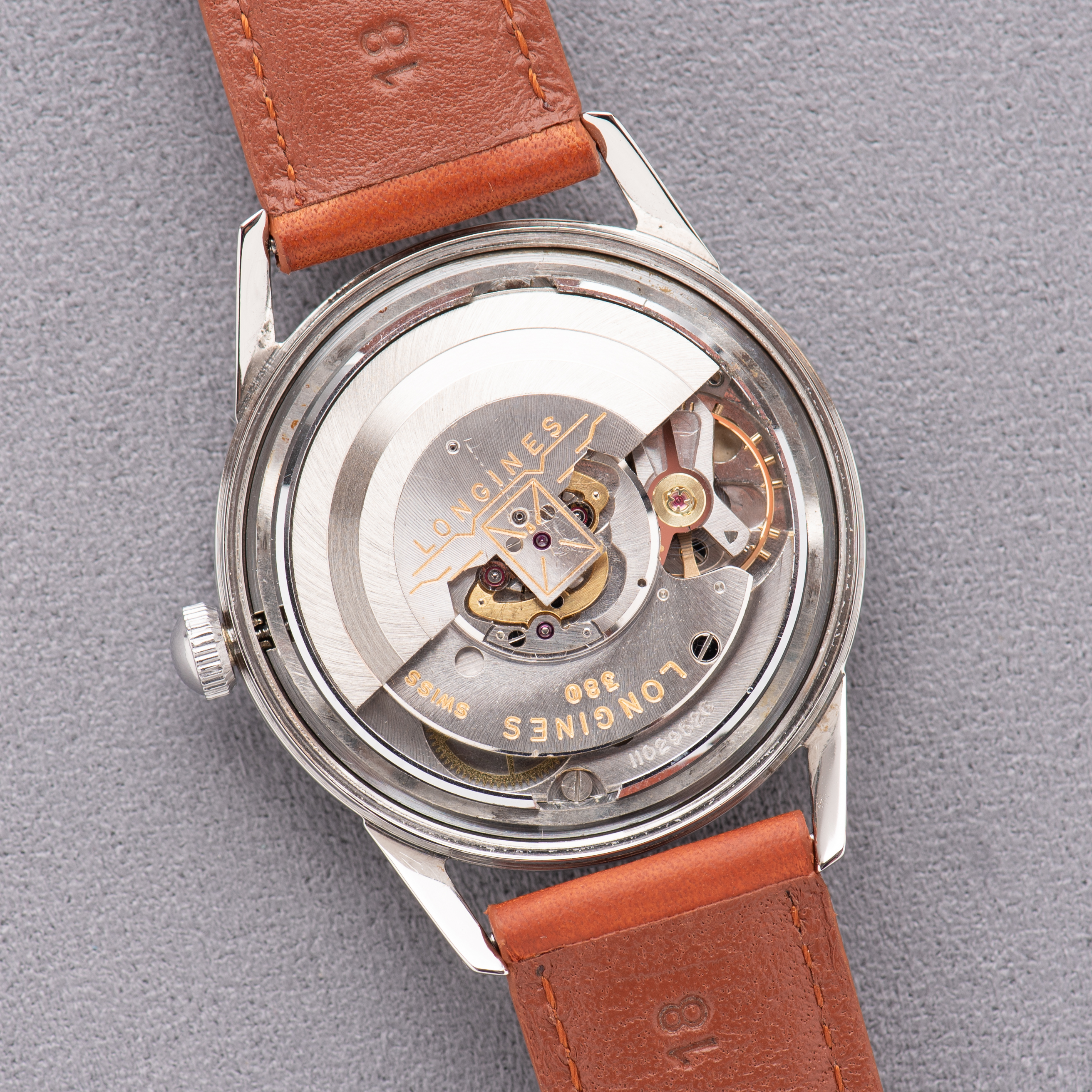 Zicht op Longines Flagship Automatic Steel – Caliber 380 – Ref. 1104 – Circa 1970-1980