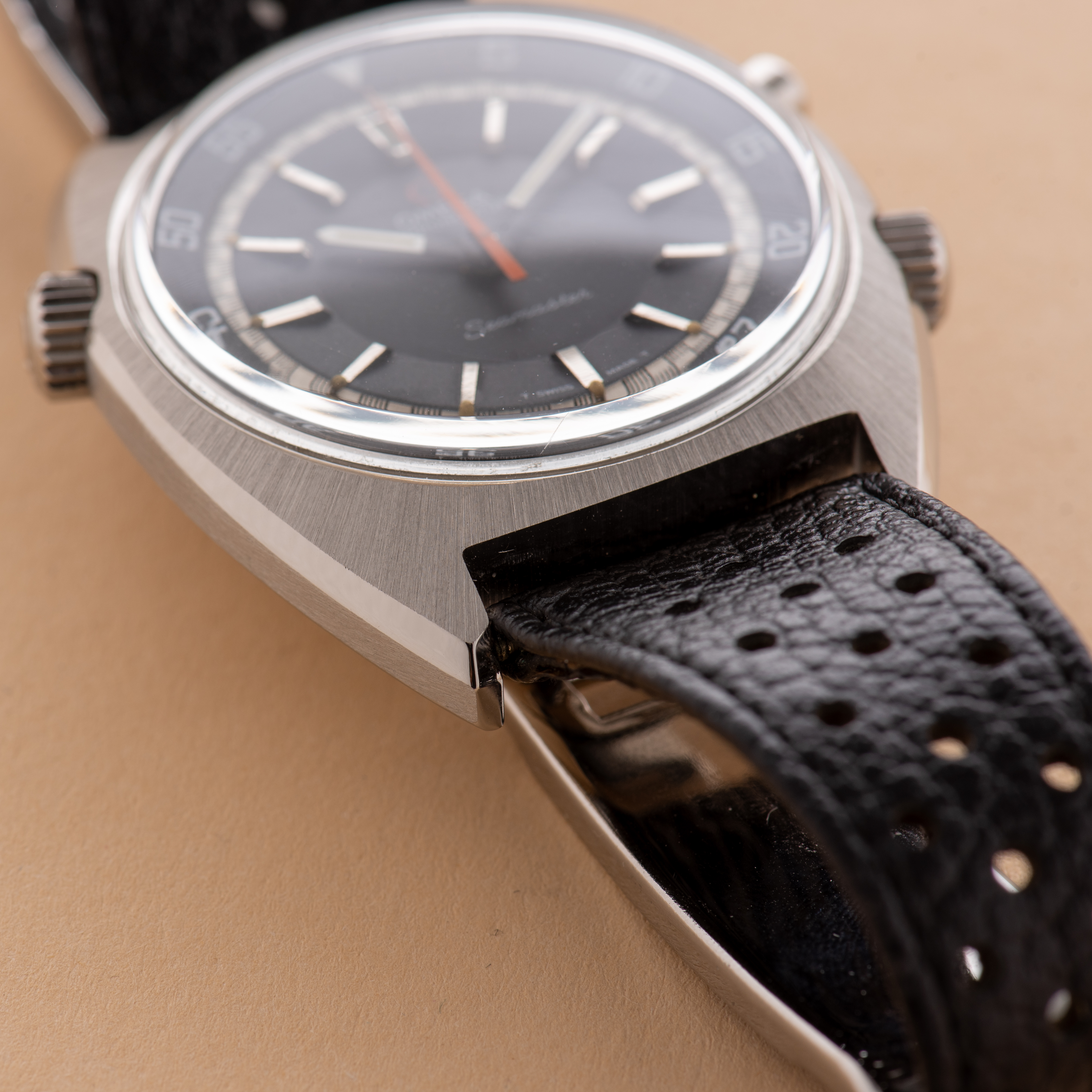 View of Omega Chronostop Seamaster cal 865 réf 145.008 from 1967