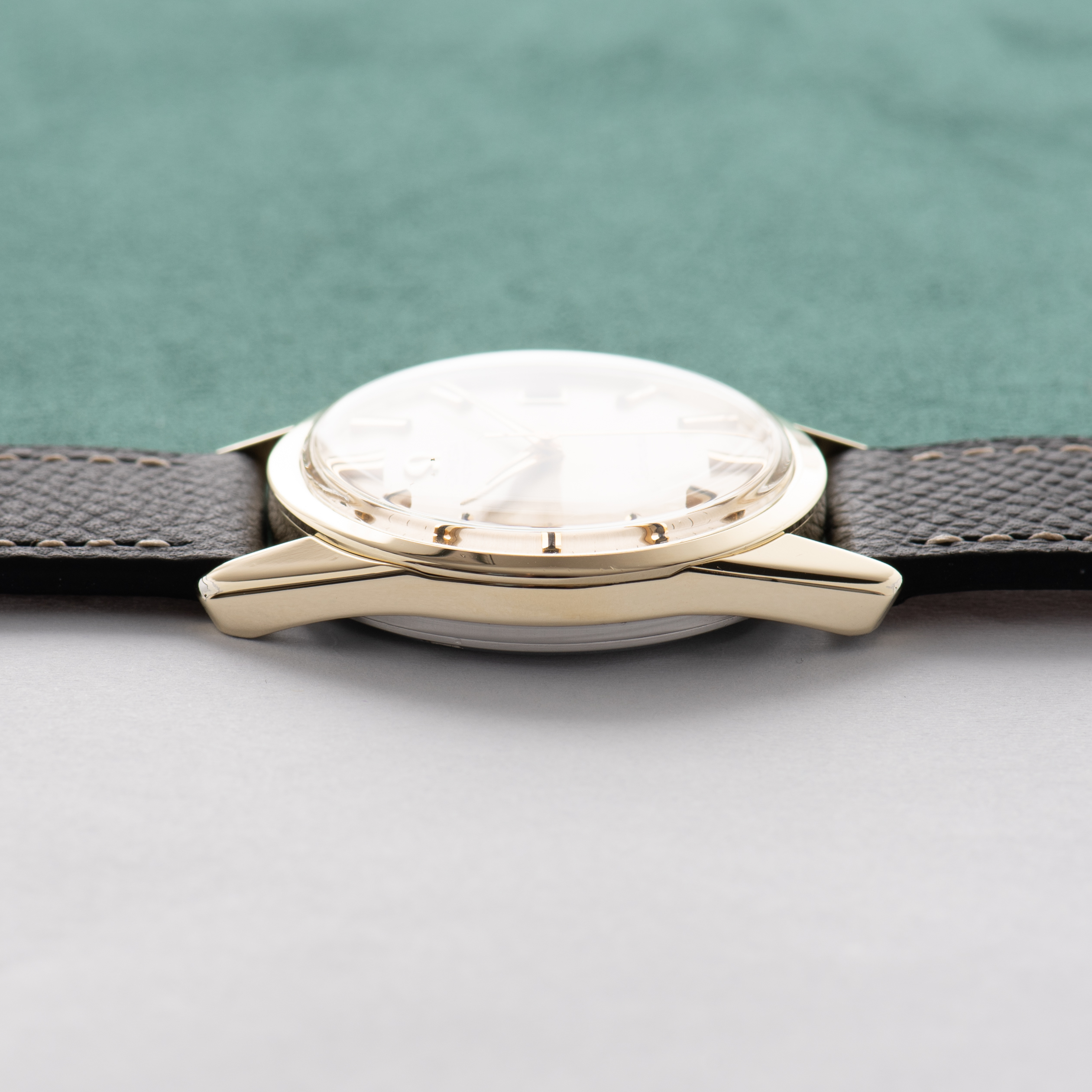 View of Omega Seamaster Automatic Silver/Creme Dial ref 14701.4 SC cal 562 from 1961