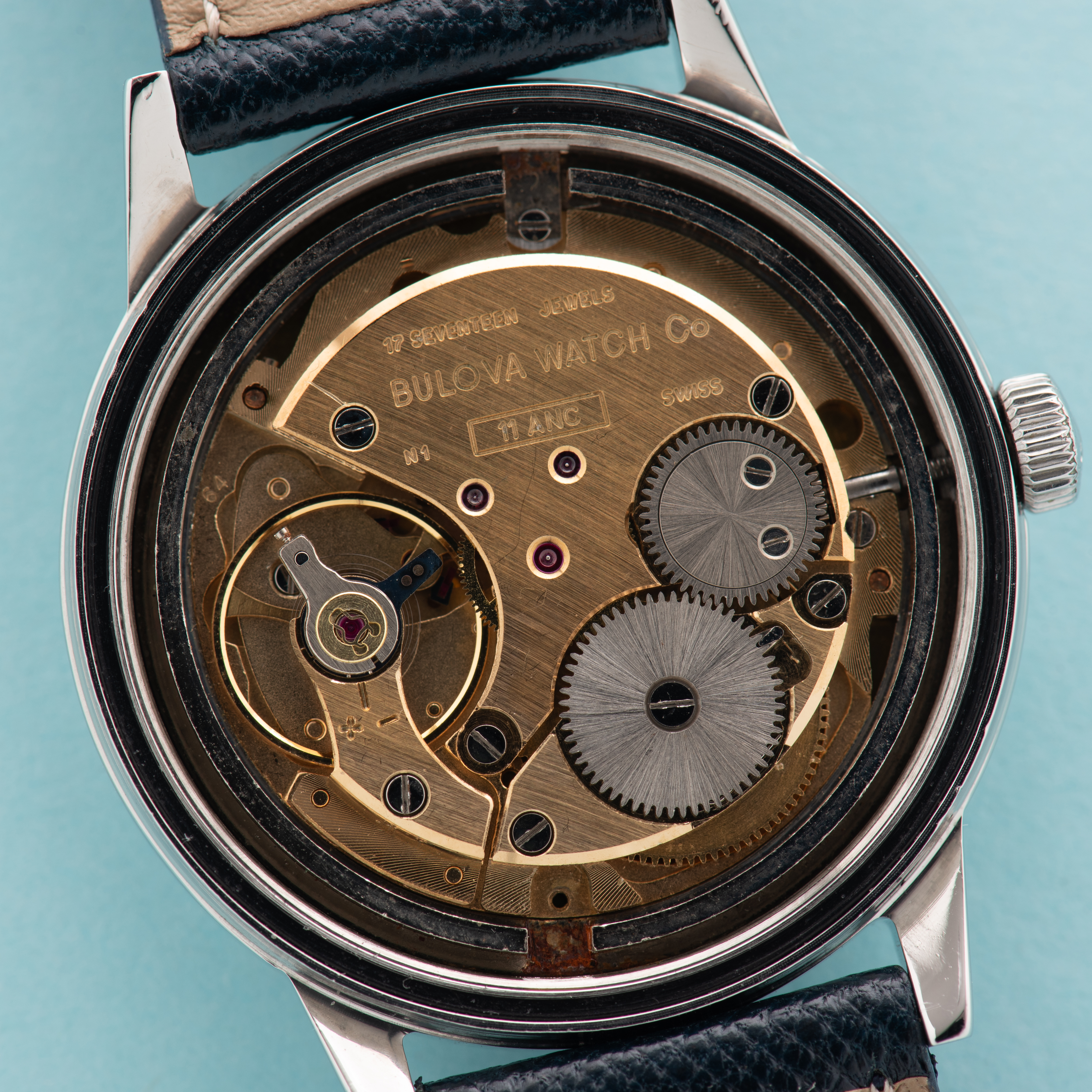 View of Bulova mechanical ref 3-221928 cal 11 ANC