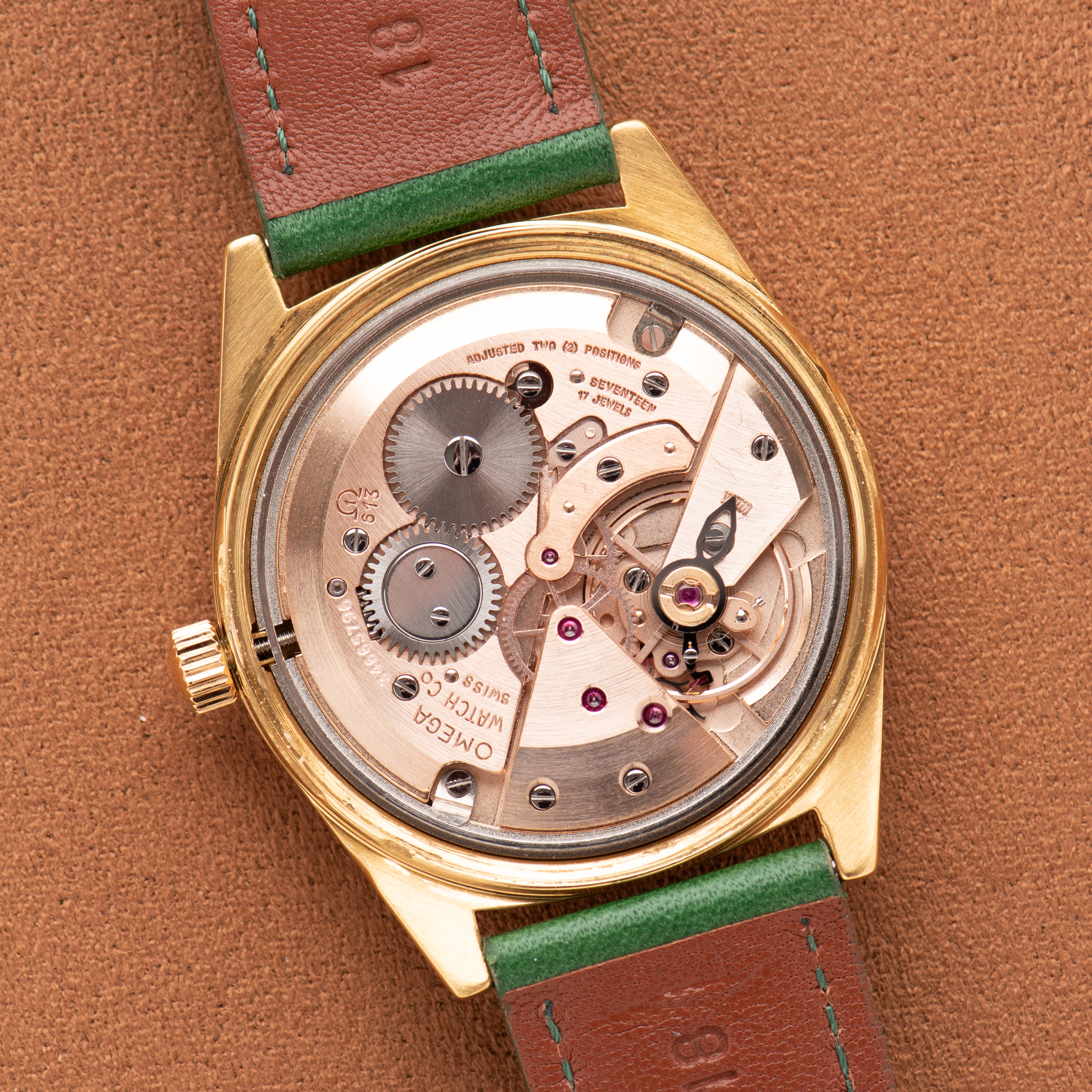 View of Omega Genève "Breguet Dial" Gold Plated – Calibre 613 – Réf. 136.041 – 1972