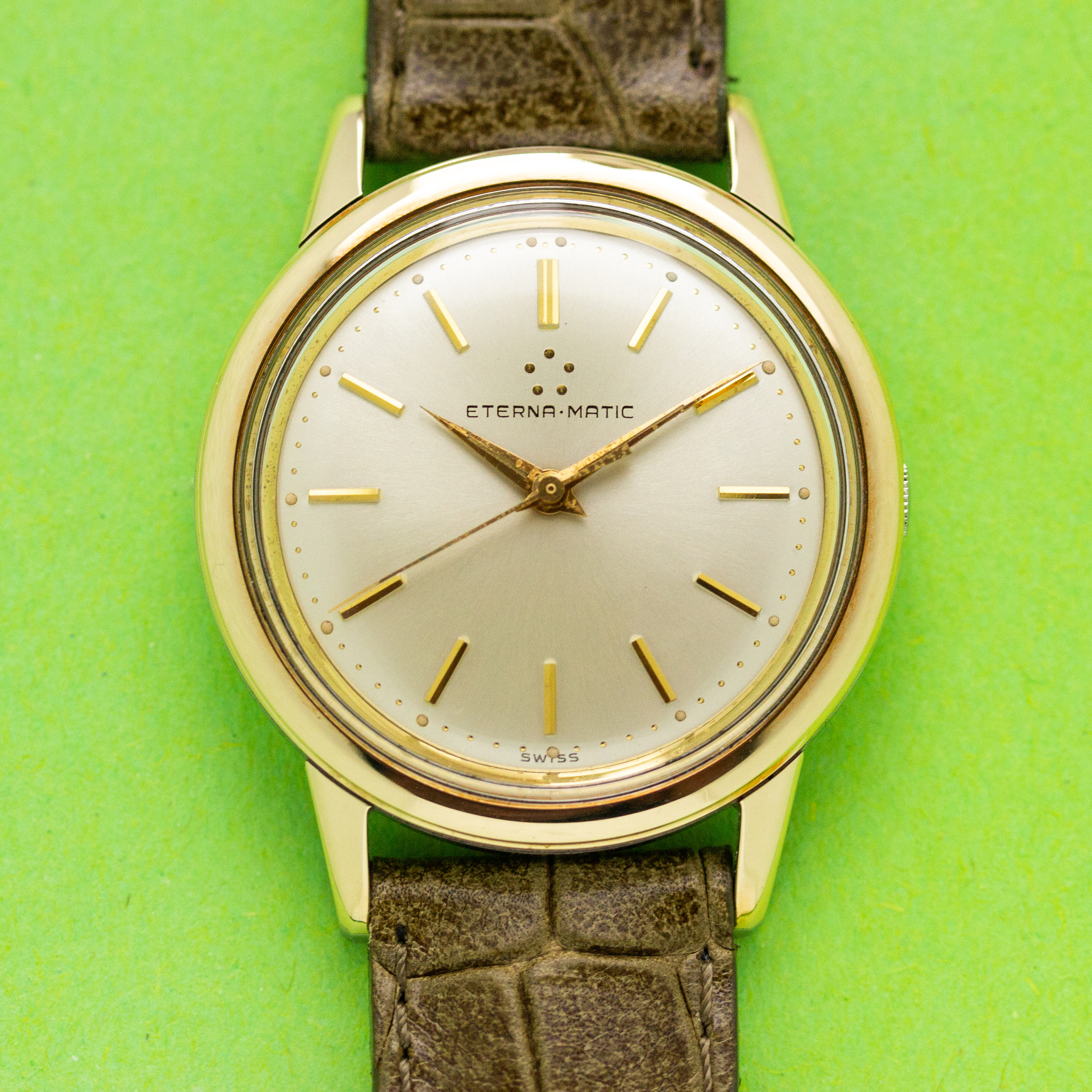 Zicht op Eterna-Matic Swiss cal 1412 U