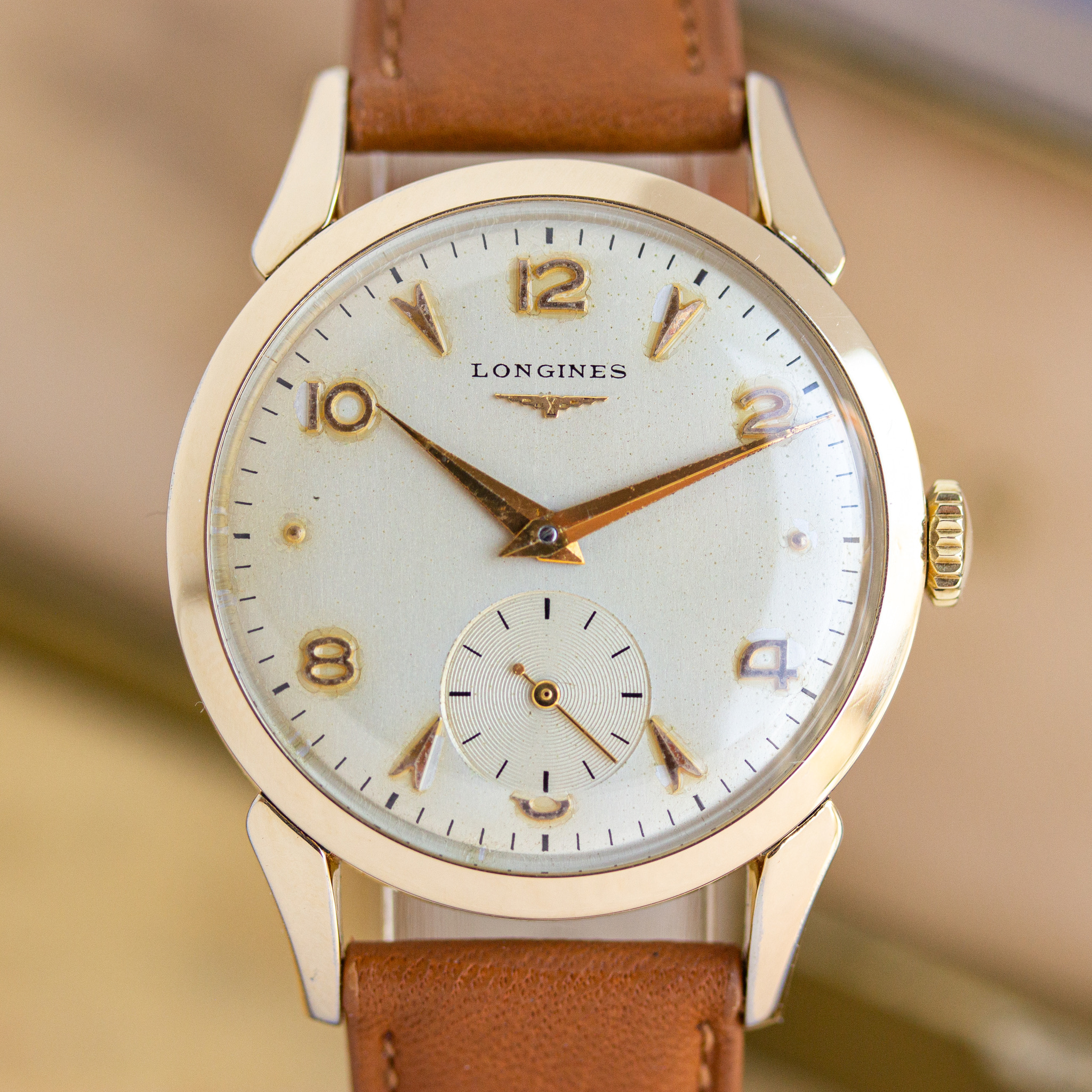 View of Longines mécanique petite seconde réf 6416-2 104 cal 1268z