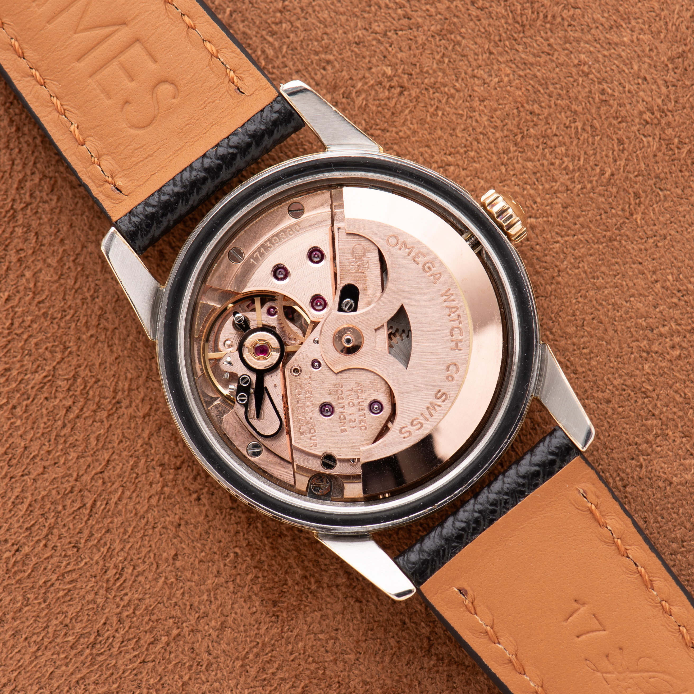 Zicht op Omega Automatic Seamaster Gold Cappped/steel Ref 2991-61SC uit 1959