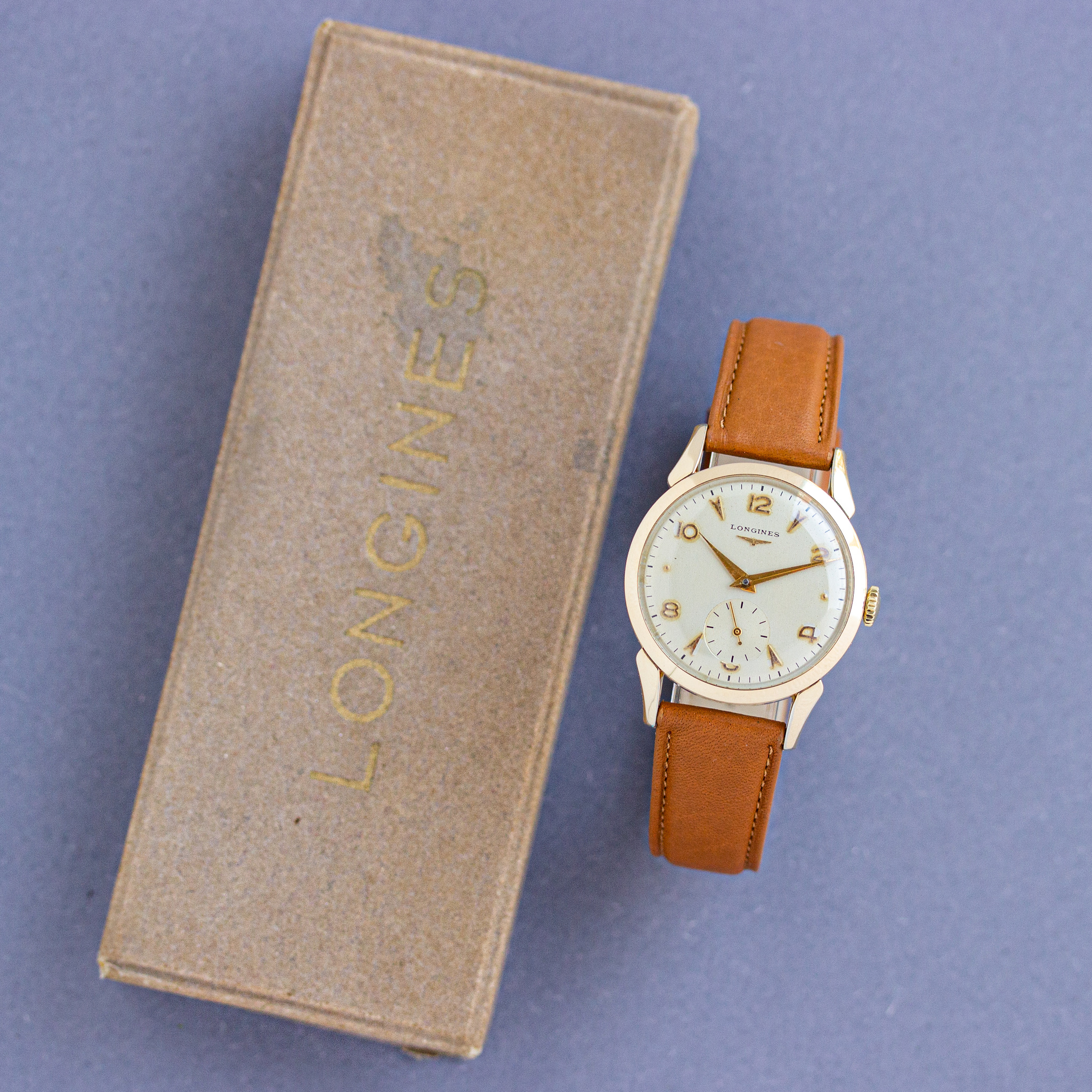 View of Longines mécanique petite seconde réf 6416-2 104 cal 1268z