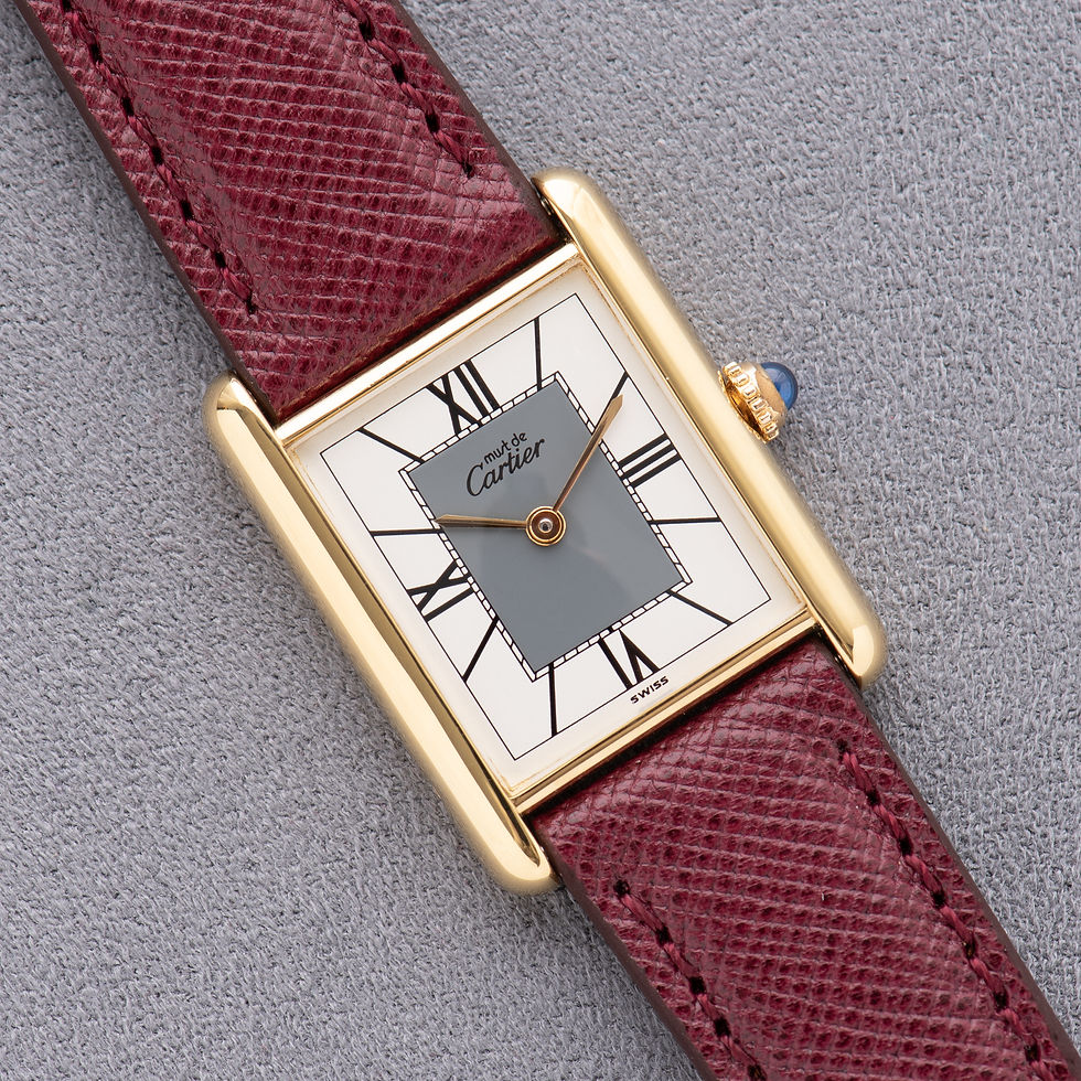 Miniature : Cartier Tank De Must Vermeil GM Full Set Réf 590005