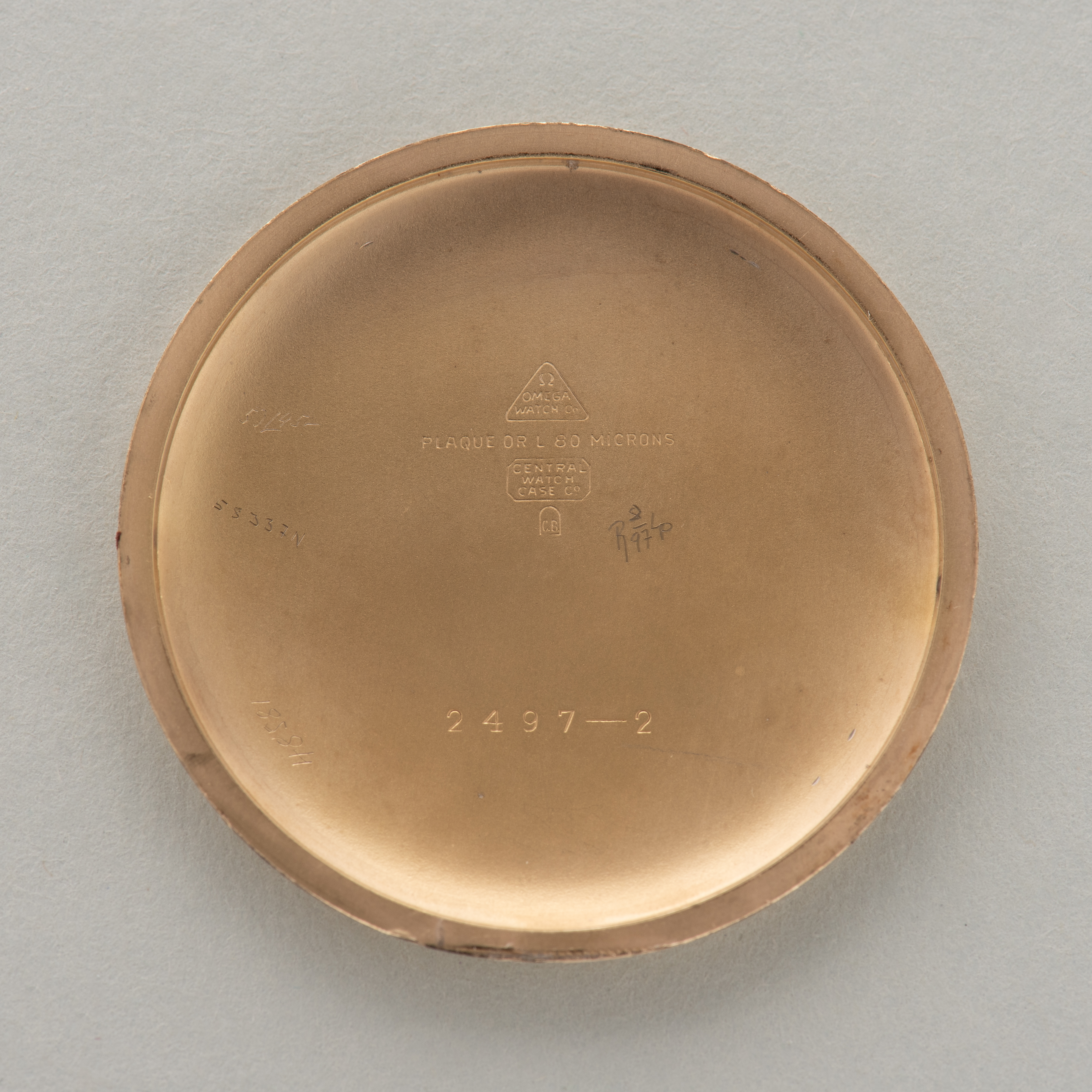 Zicht op Omega Dress Small Seconds Cal 265 from 1950 Réf 2497-2