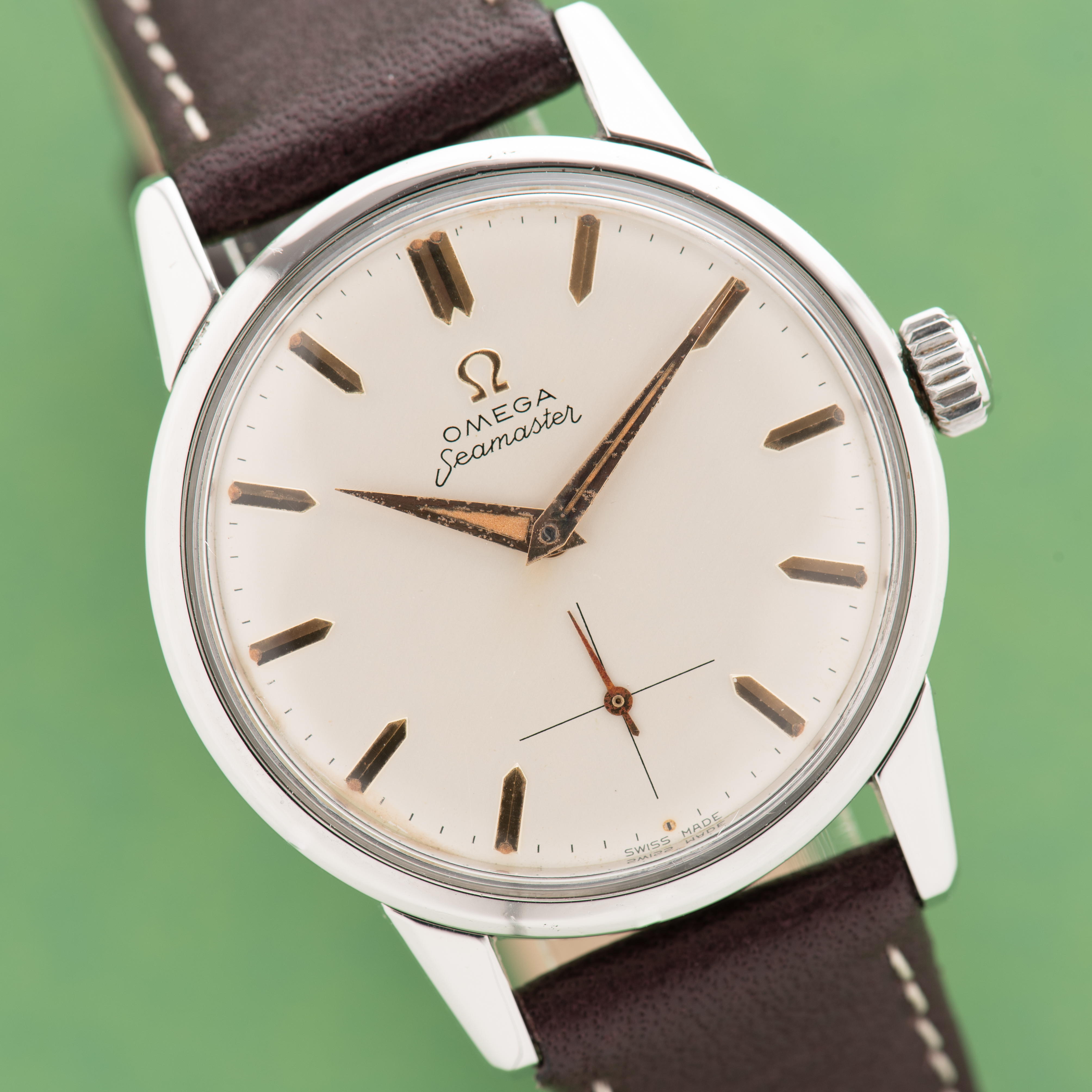 Zicht op Omega Seamaster 30 ref 14389 cal 268 uit 1959