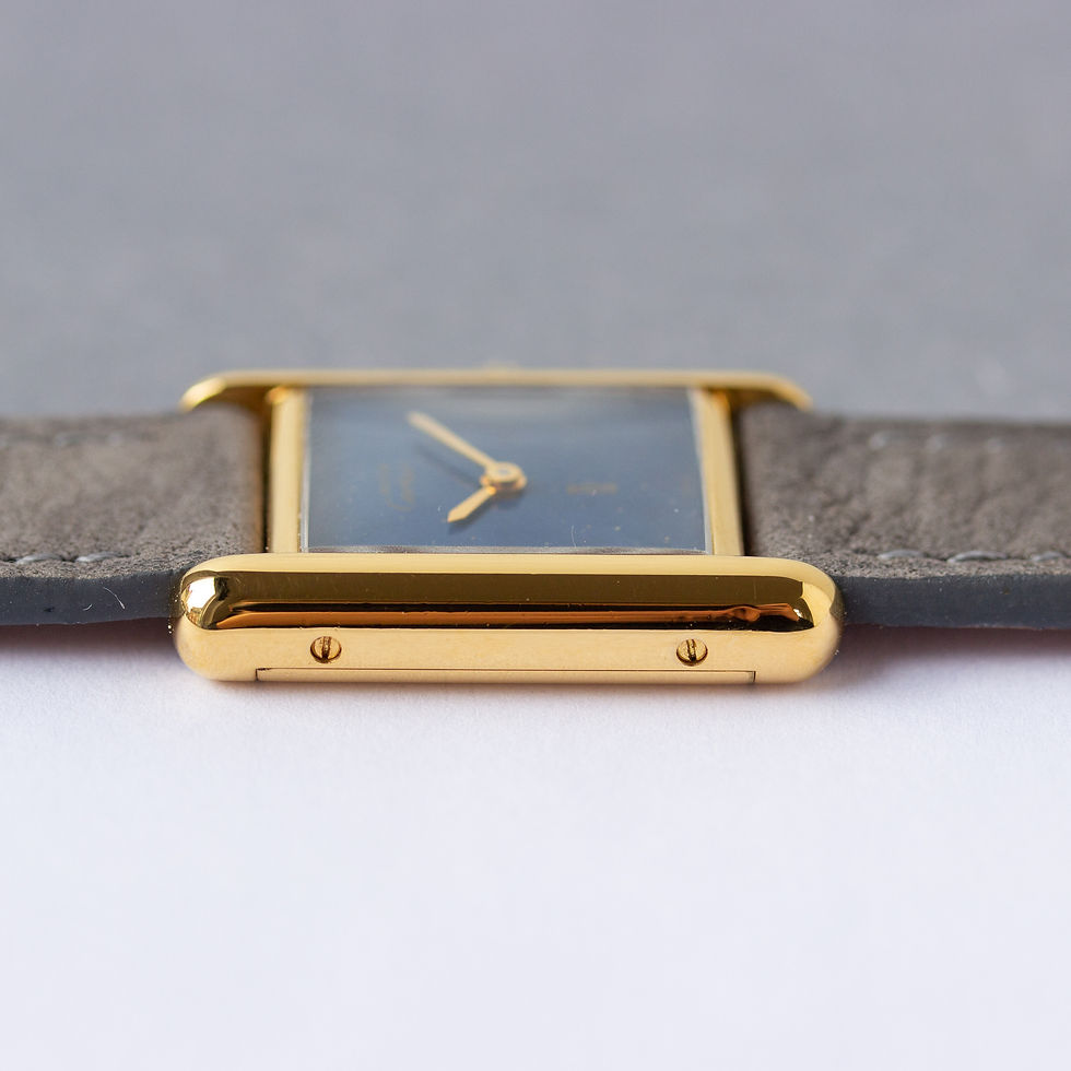 Thumbnail: Tank Must de Cartier Vermeil "Lapis Lazuli" dial