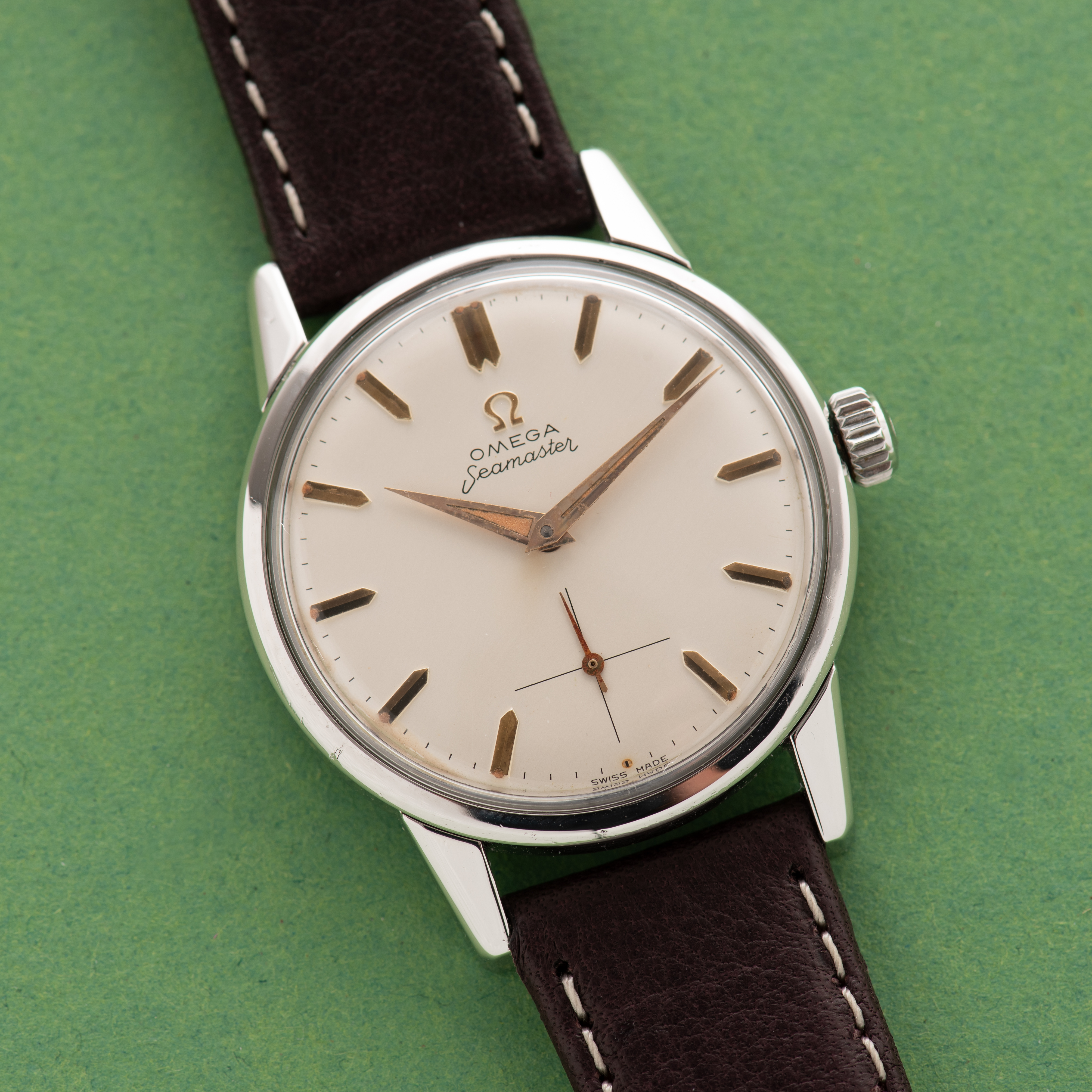 Zicht op Omega Seamaster 30 ref 14389 cal 268 uit 1959