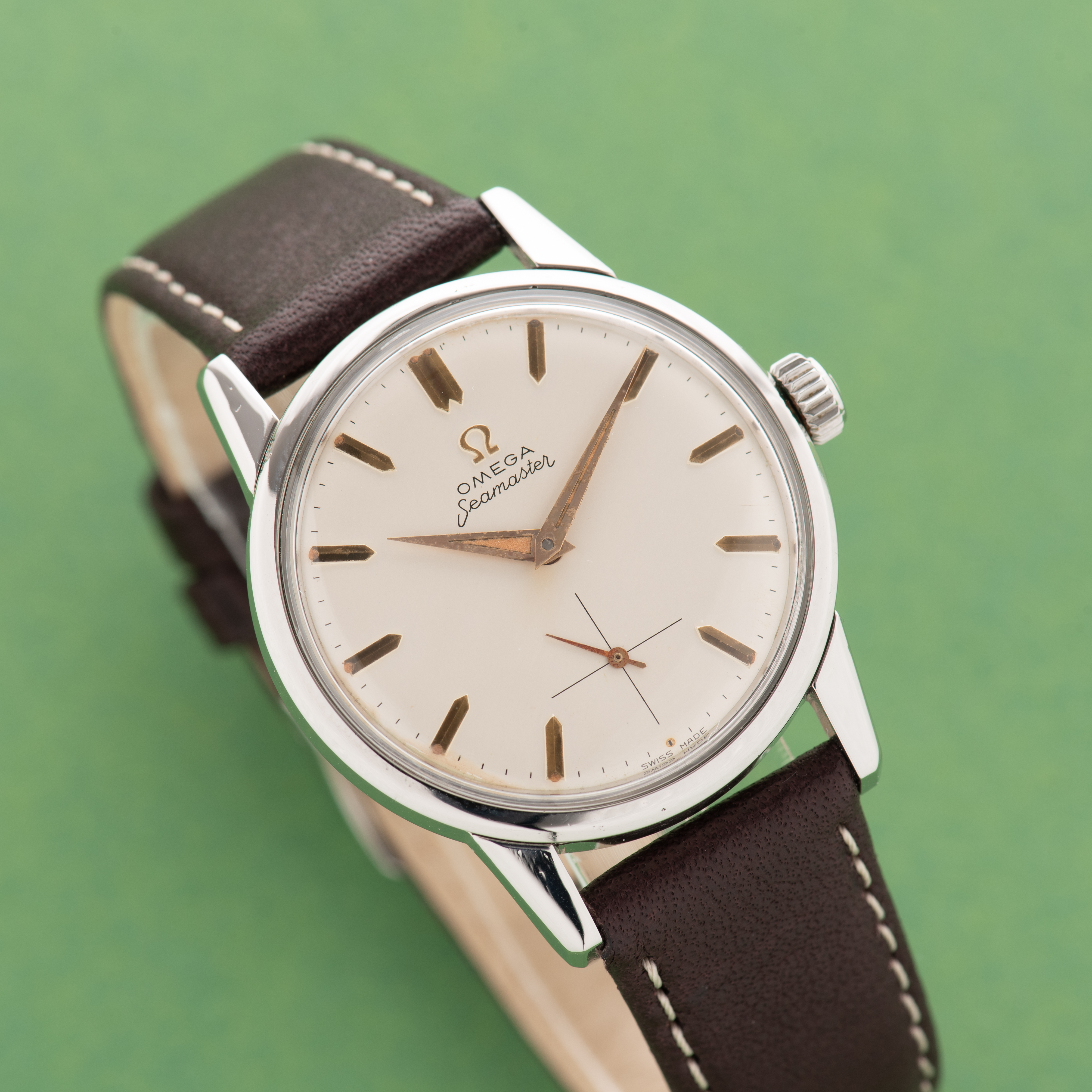 Zicht op Omega Seamaster 30 ref 14389 cal 268 uit 1959