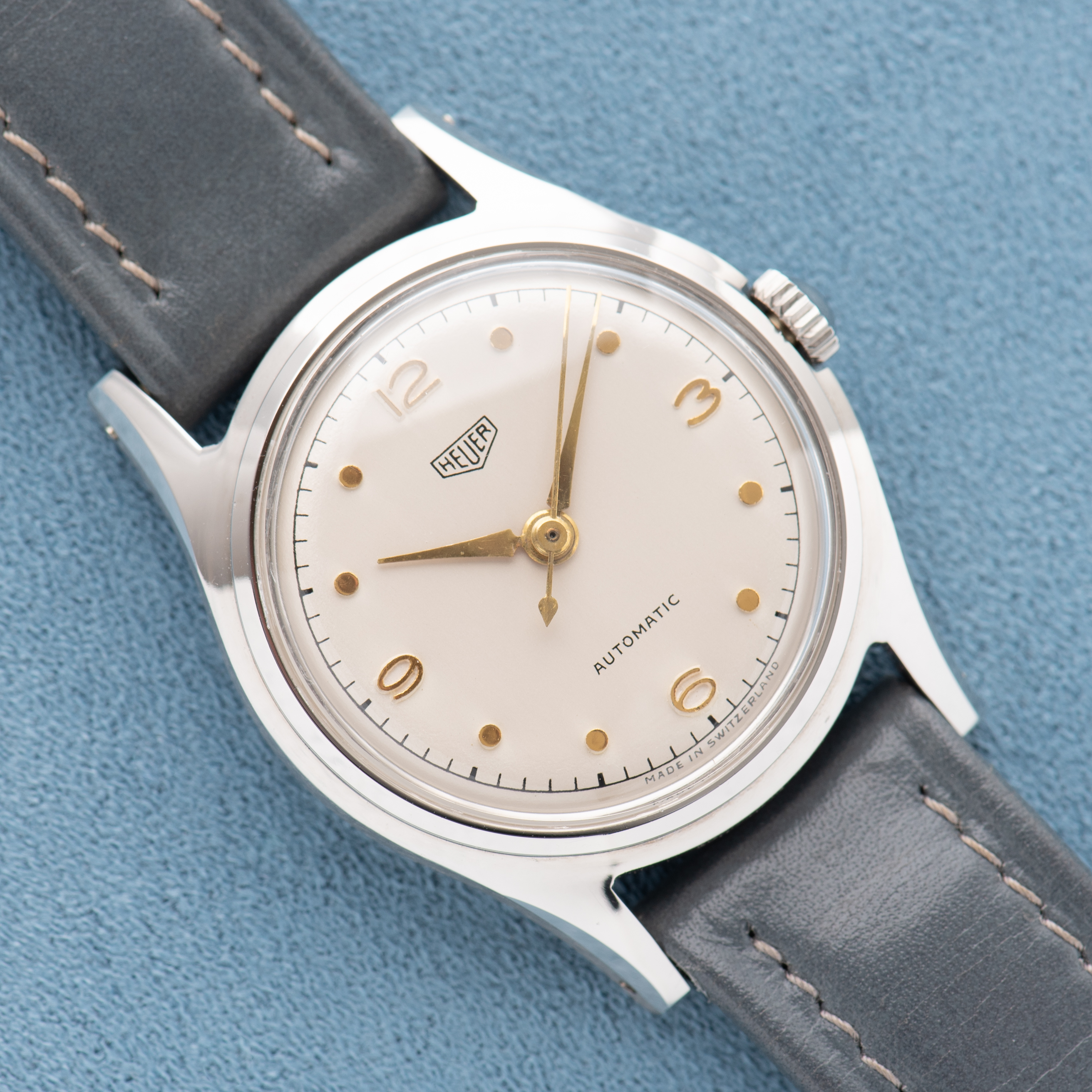 Vue de Heuer Automatic New Old Stock Crème Dial AS1230 from 1950