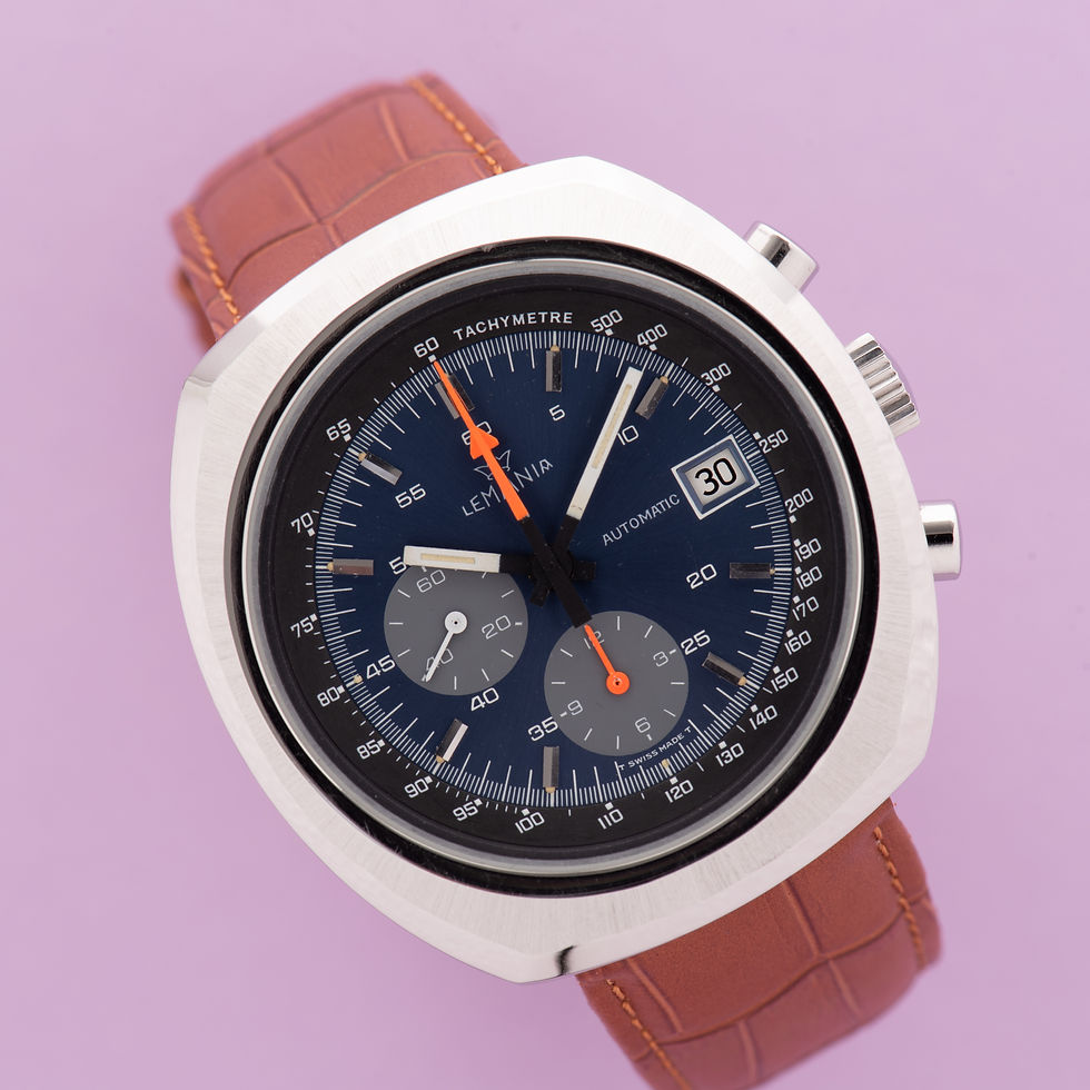 Thumbnail: Lemania Automatic chronographe Lemania 1341 from 1972