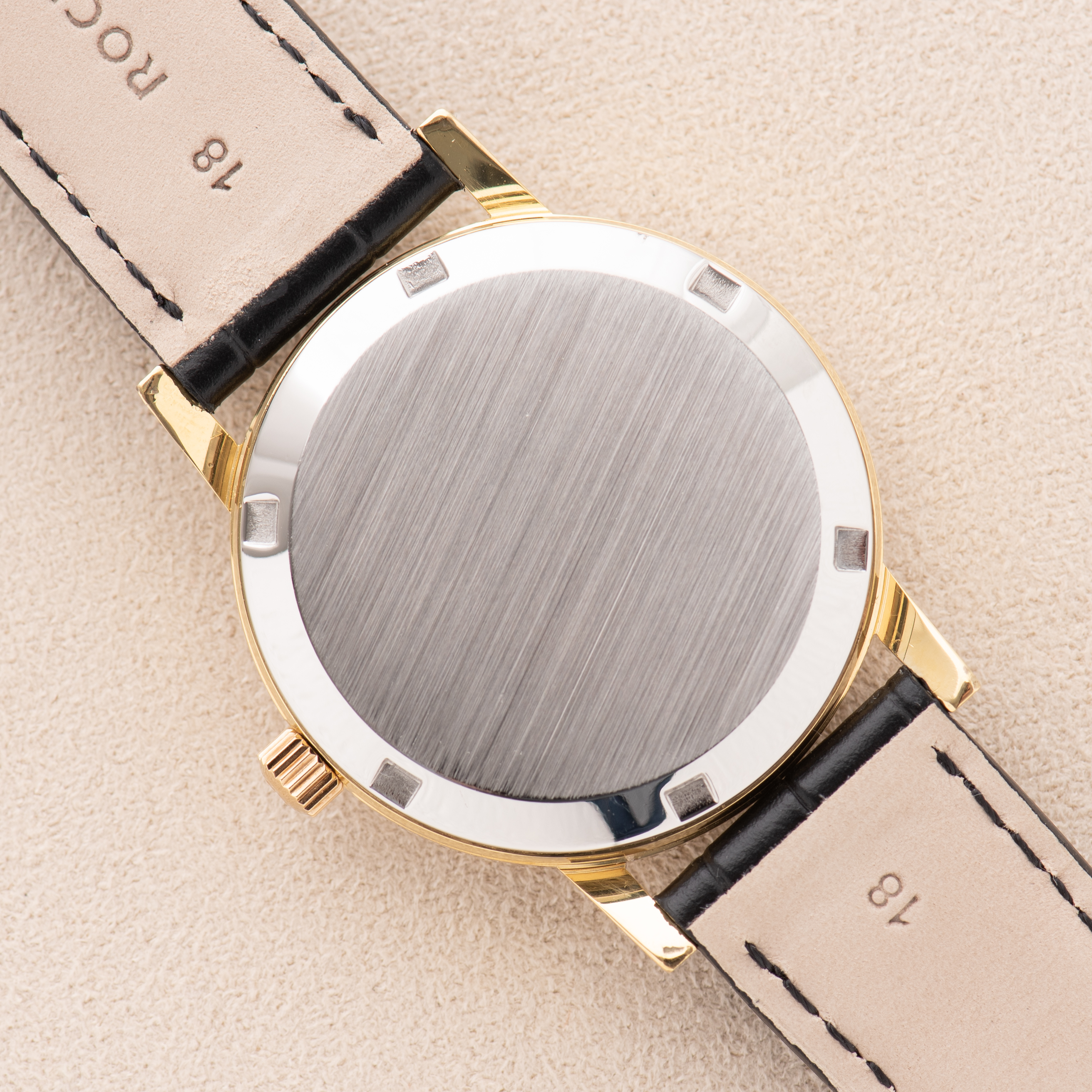 View of Omega Automatic Genève Gold Plated Day-Date From 1973 Ref 166.0117