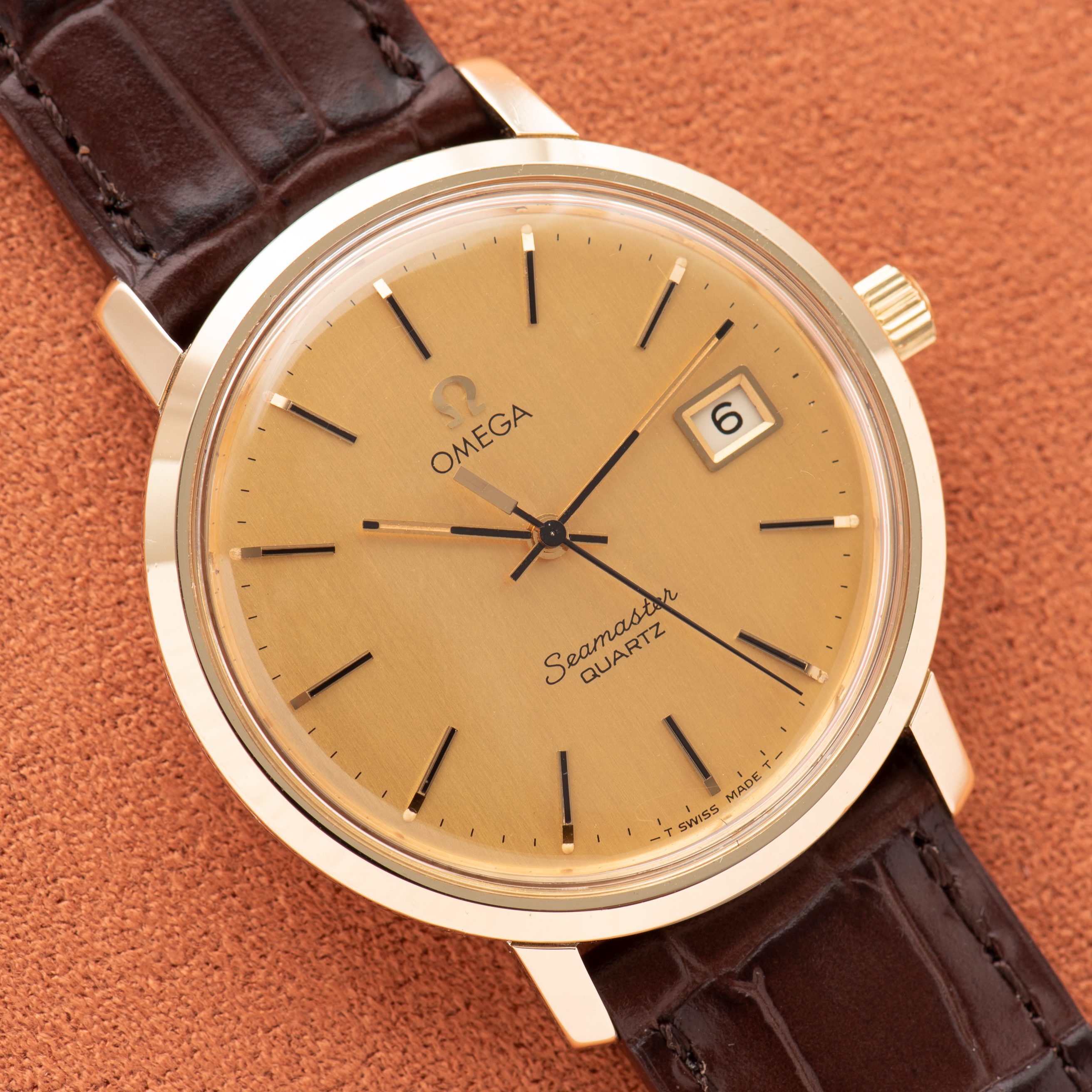 Vue de Omega Seamaster Quartz Gold capped/steel réf 196.4008 from 1979