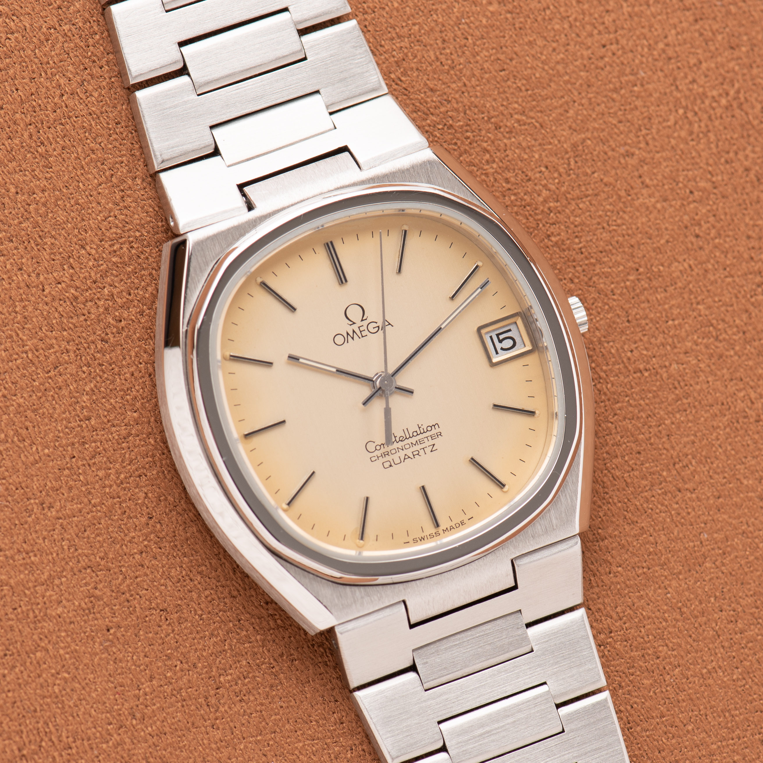 View of Omega Constellation Chronometer Quartz Ref 198.0124 from 1979