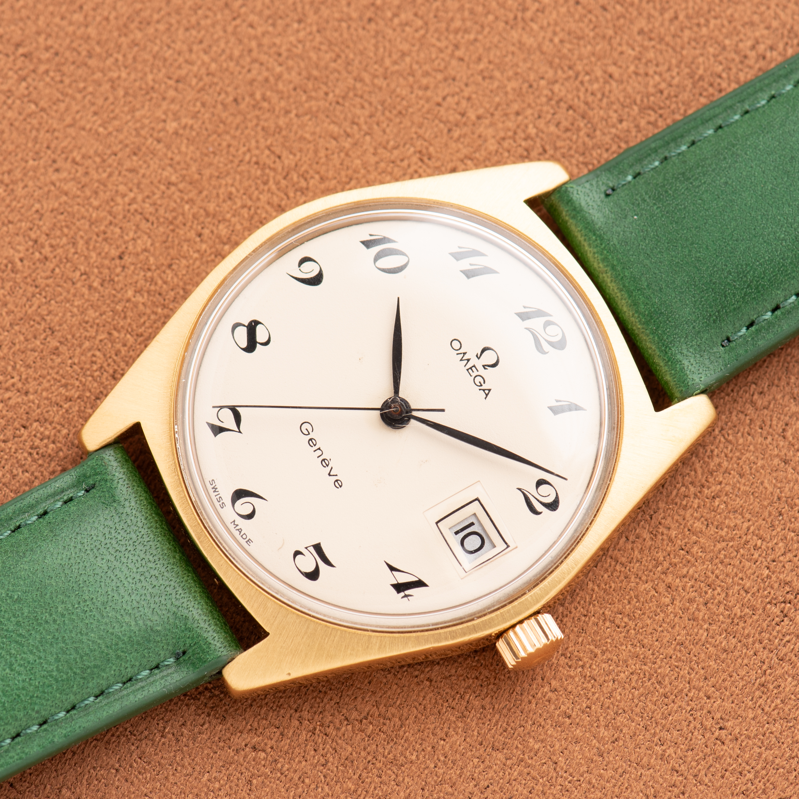 View of Omega Genève "Breguet Dial" Gold Plated – Calibre 613 – Réf. 136.041 – 1972