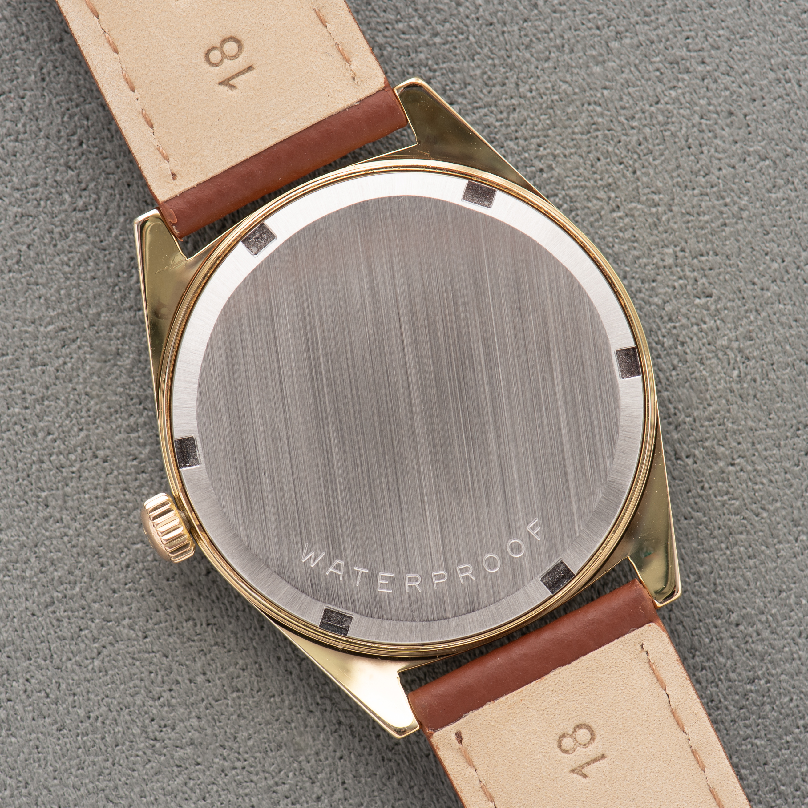 Zicht op Omega Genève mécanique Gold Plated réf 135.041 from 1968