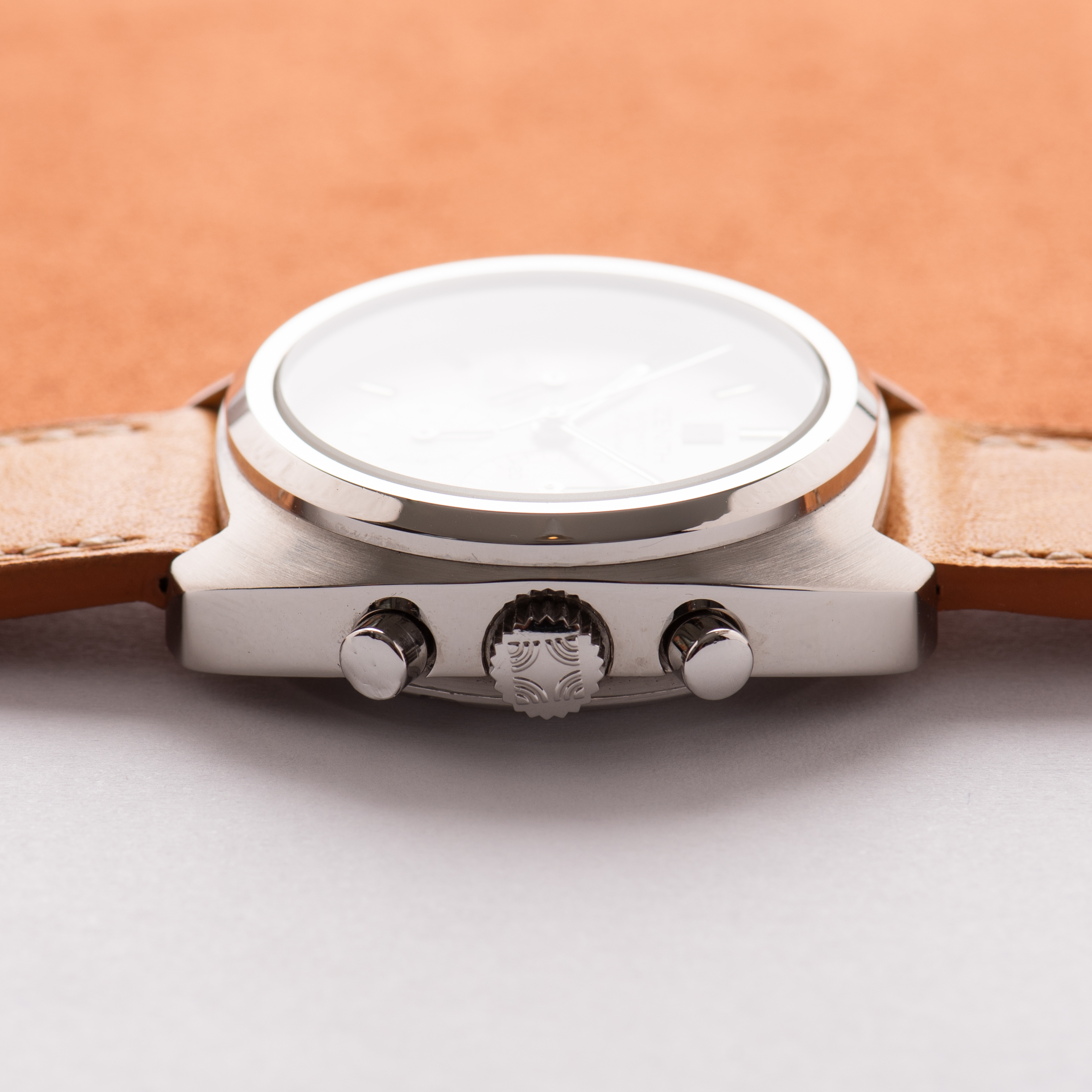 View of Zenith El Primero Chronograph Cal 3019 Réf 01.0210.415 from 1970