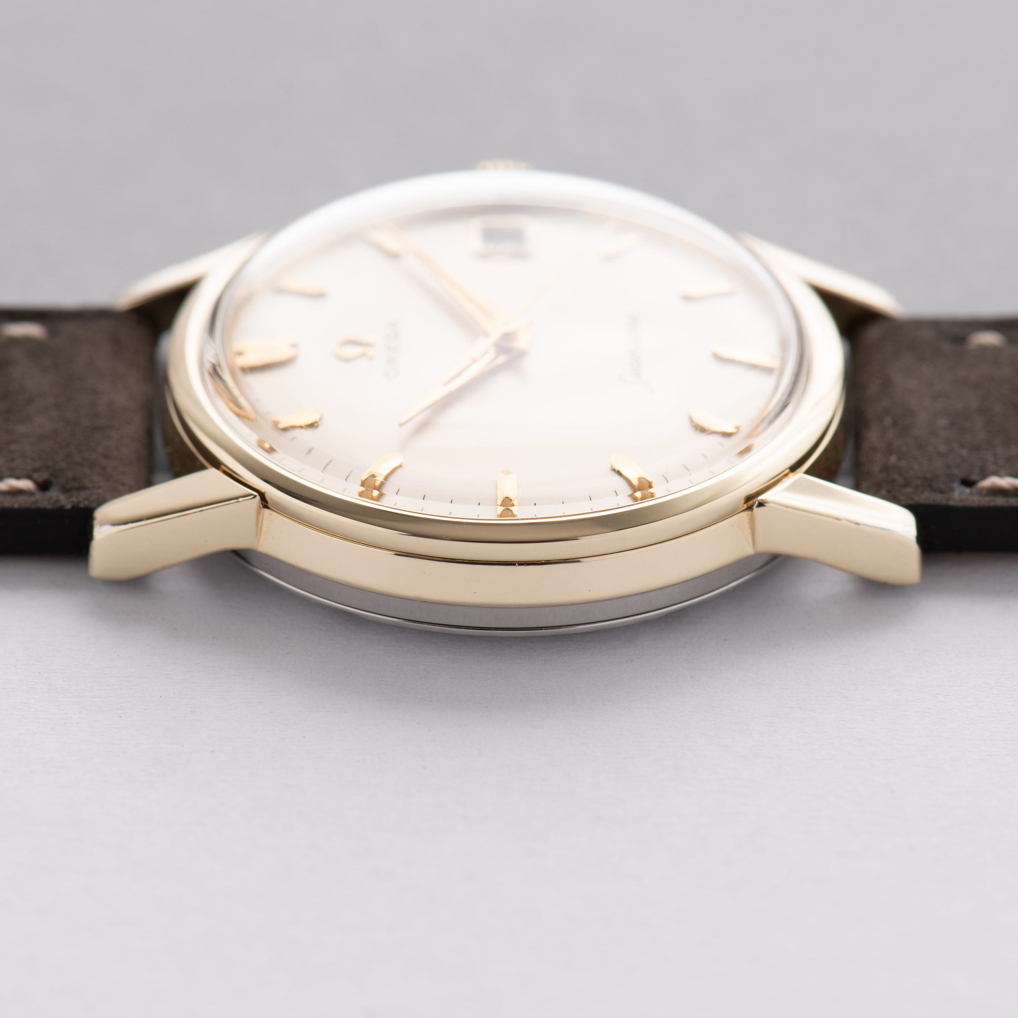 View of Omega Seamaster Gold Capped ref 14384-61 SC from 1962