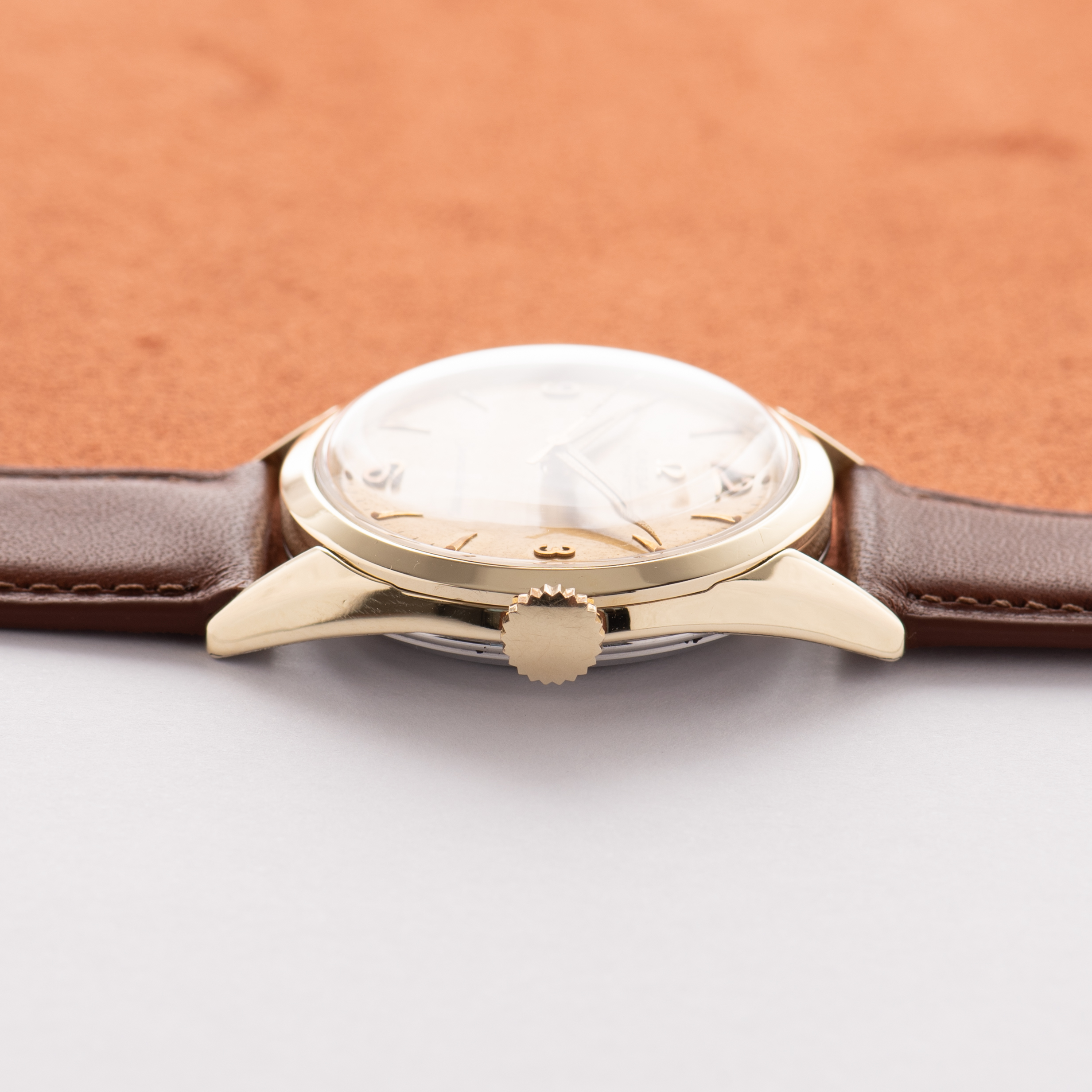 View of Omega Automatic Seamaster Patina Dial Réf 2802-9 SC cal 471 from 1956