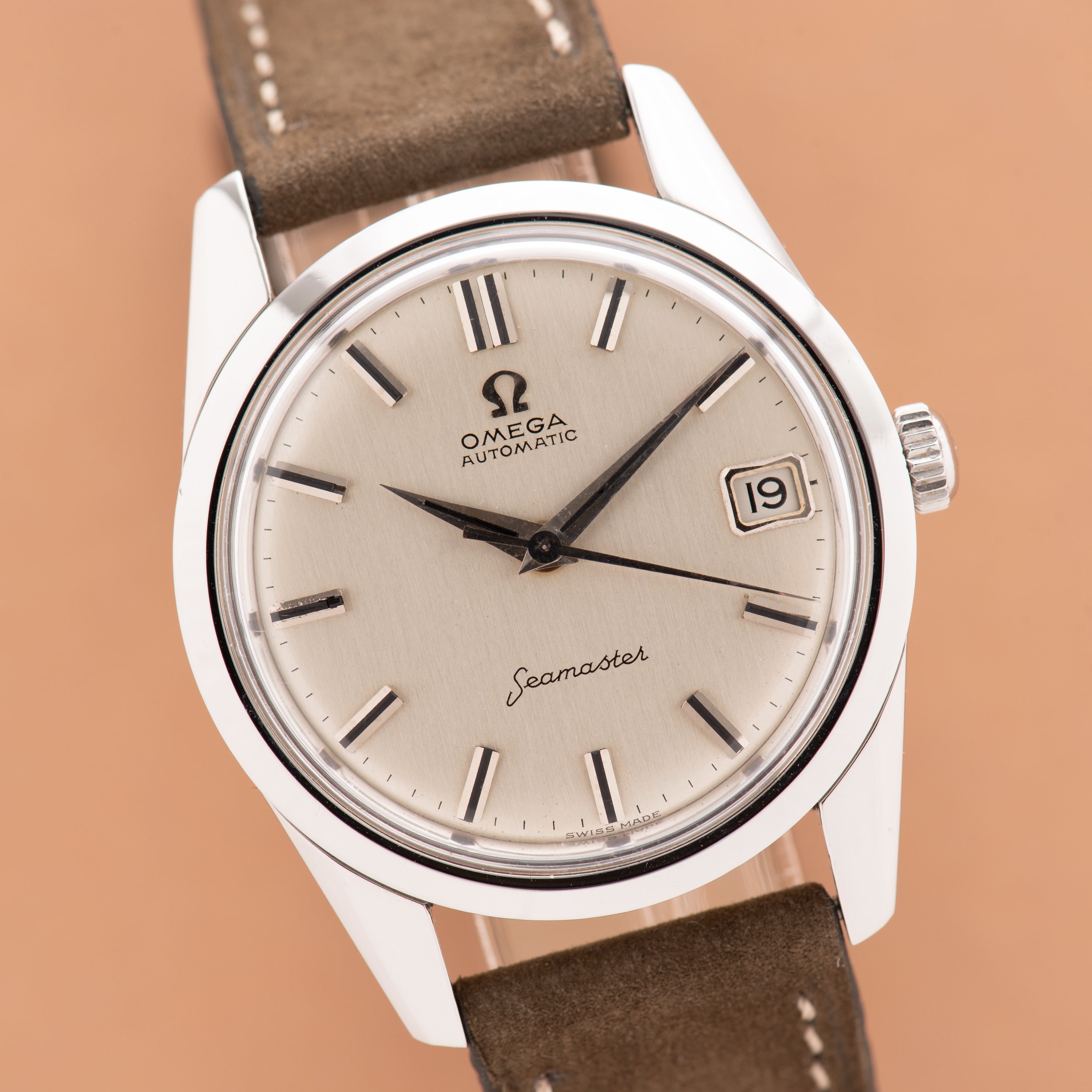 View of Omega Automatic Seamaster ref 14701.1 SC cal 562 from 1961