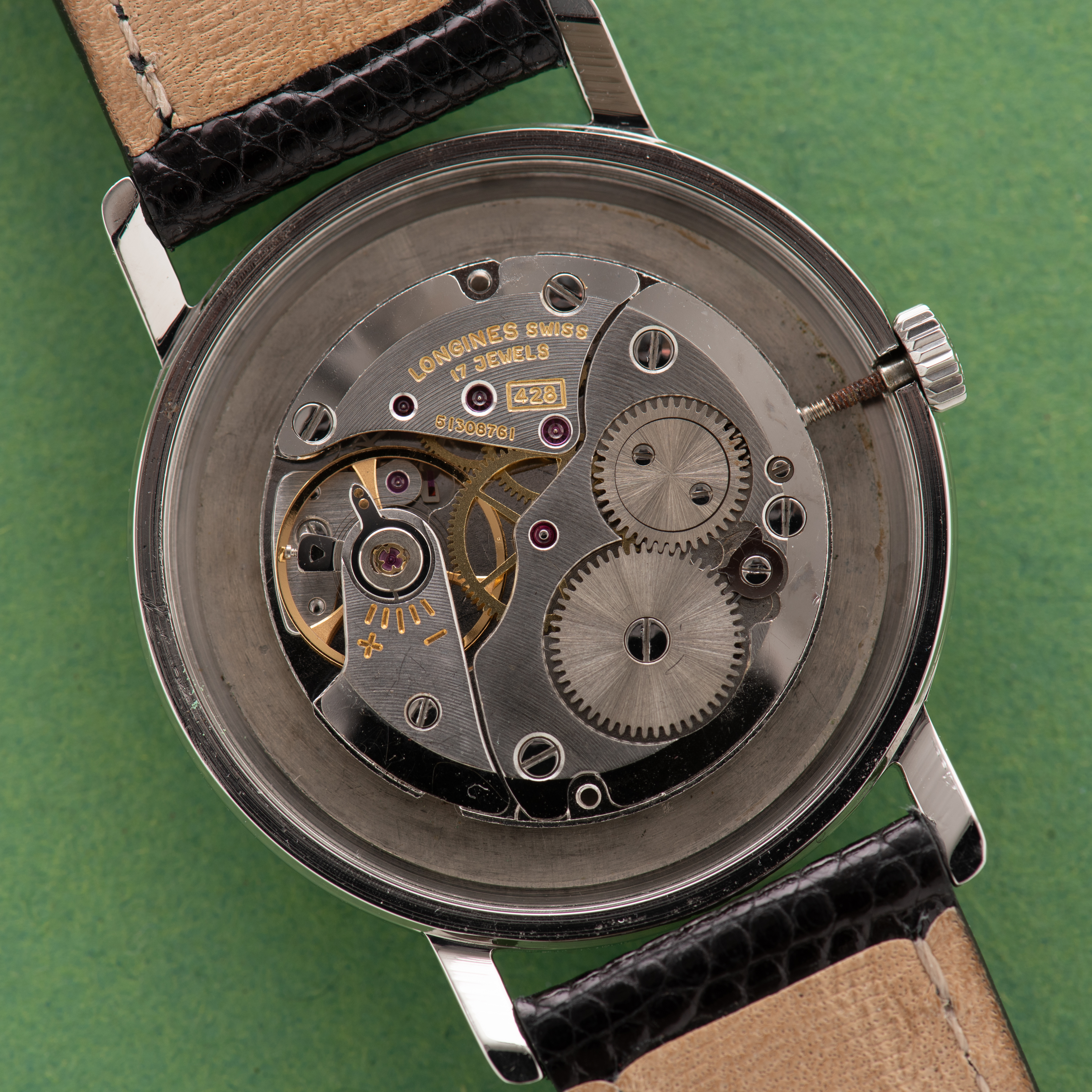 Vue de Longines Dress Watch blue dial Cal 428 Réf 1001-1