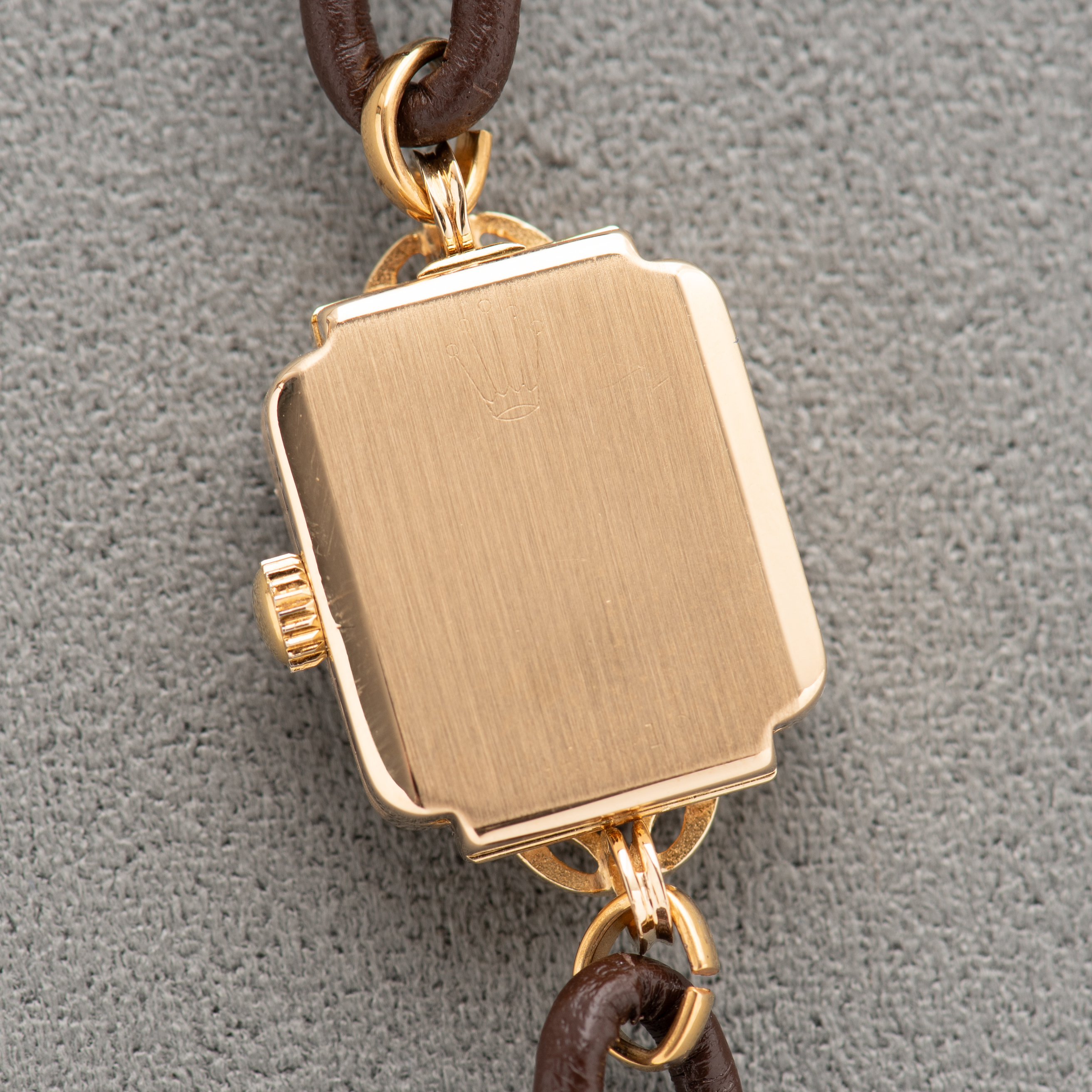 Zicht op Rolex Precisie horloge 18K Geelgoud Ref 9229 cal 1300